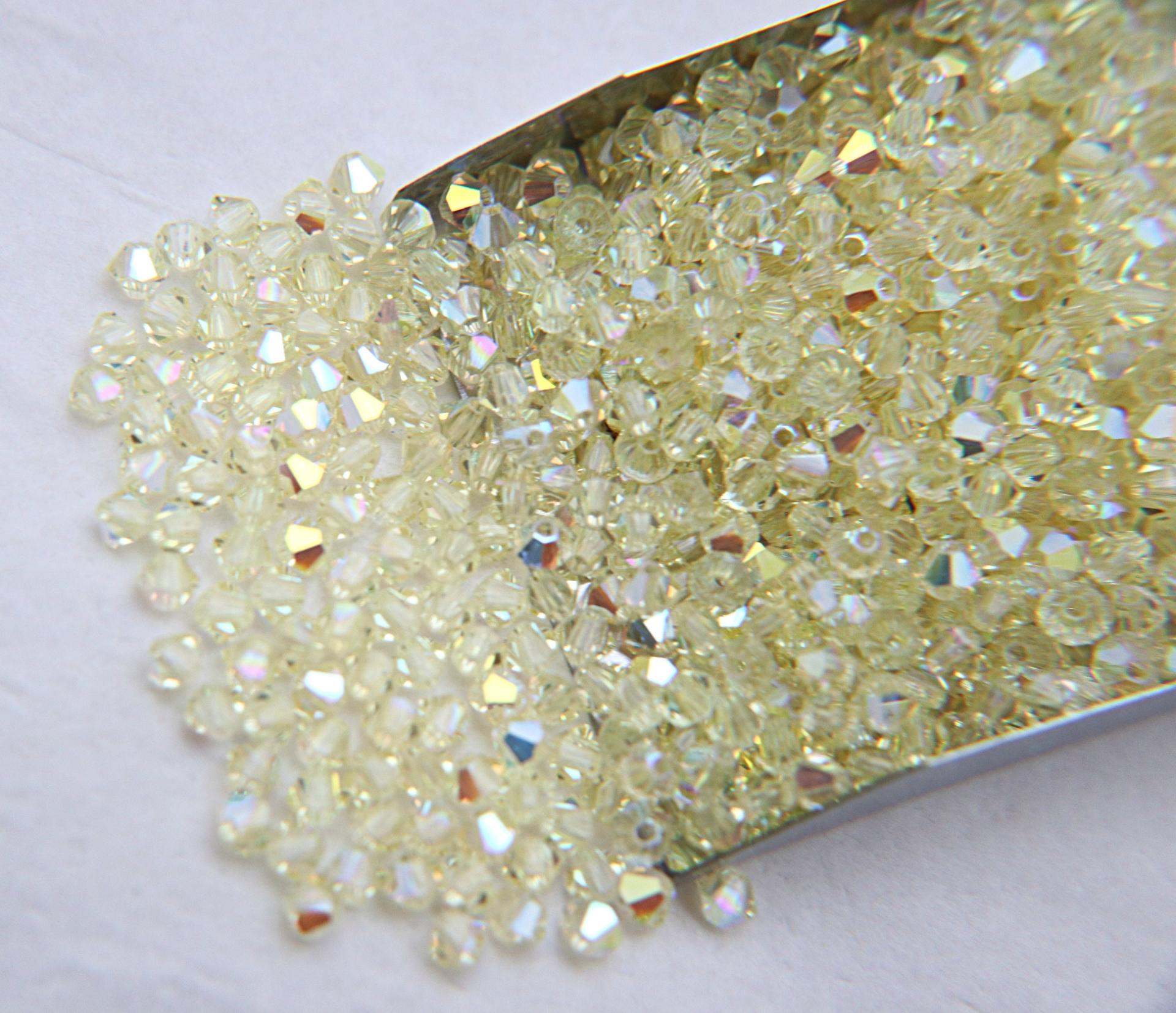5mm Aurore Boreale Swarovski Bicone (12 colors) rainbow beads 3600 Pieces wedding embellishments, embroidery materials