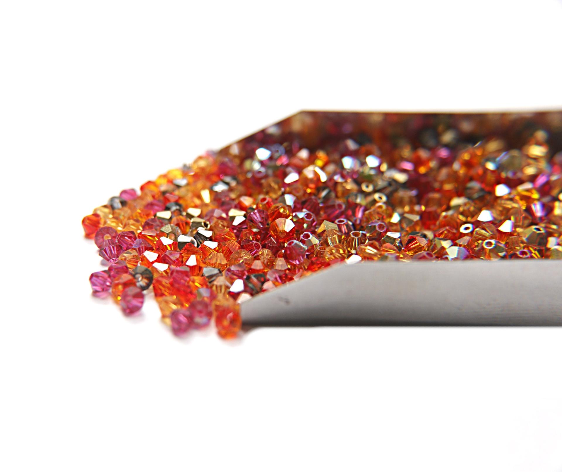 4mm French Marigold Designer Mixes Swarovski Bicone beads 36/72/144/432/720 Pieces loose beads, mix beads, embroidery materials, craft