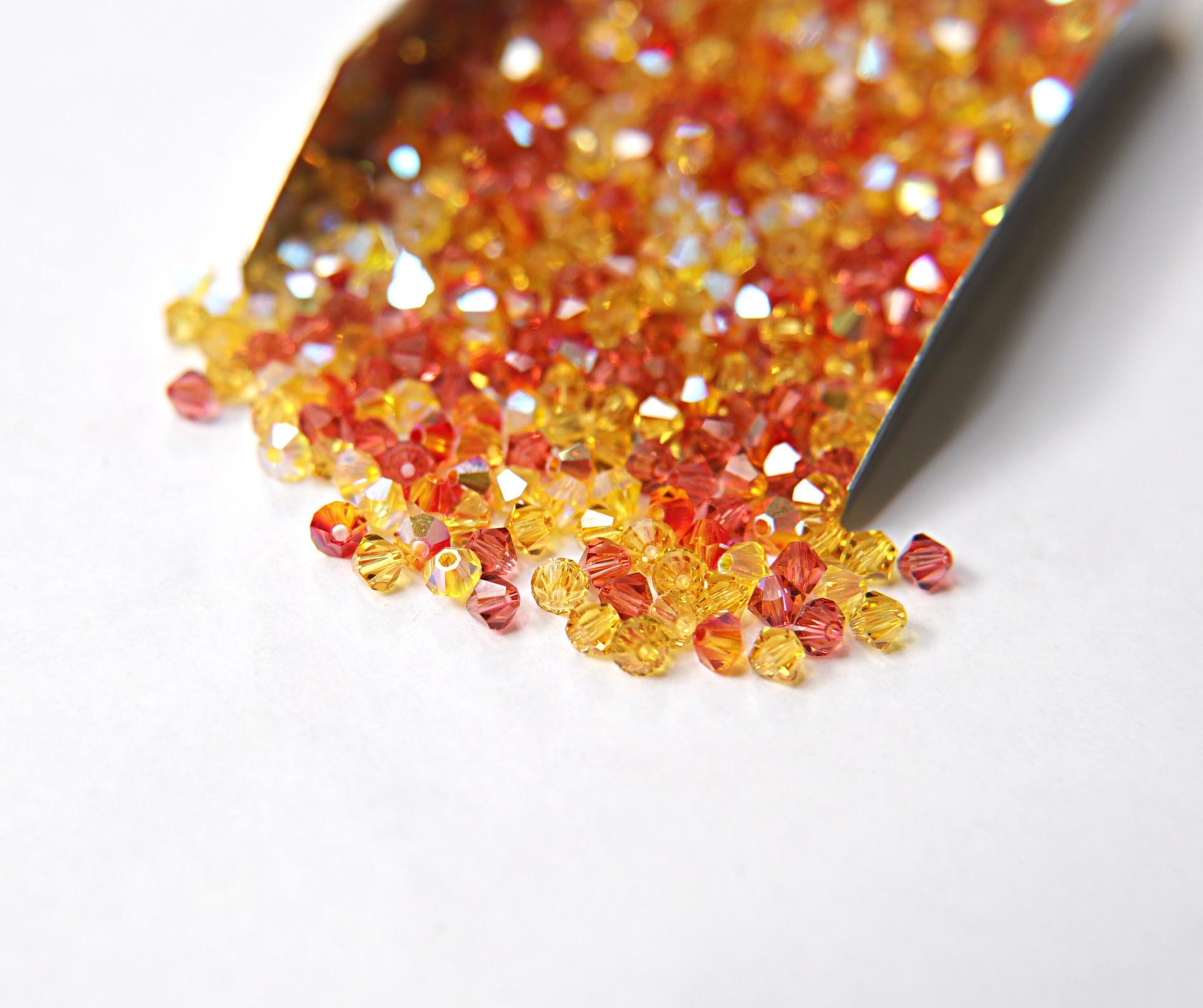 4mm Alstromeria Designer Mixes Swarovski Bicone beads 36/72/144/432/720 Pieces loose beads, mix beads, embroidery materials, craft supplies