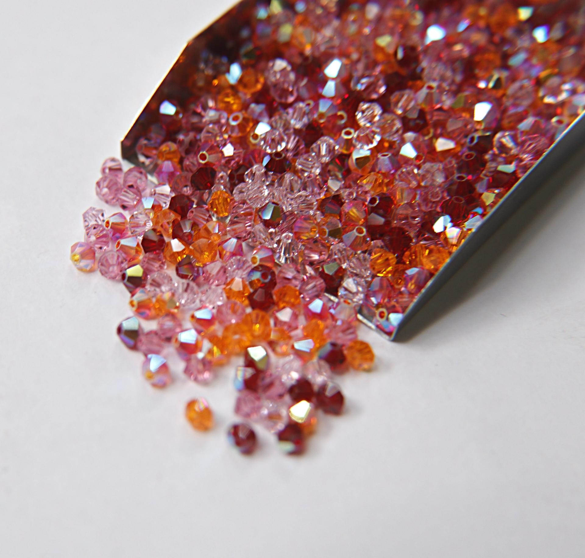 4mm Rondeletia Designer Mixes Swarovski Bicone beads 36/72/144/432/720 Pieces loose beads, mix beads, embroidery materials, craft supplies