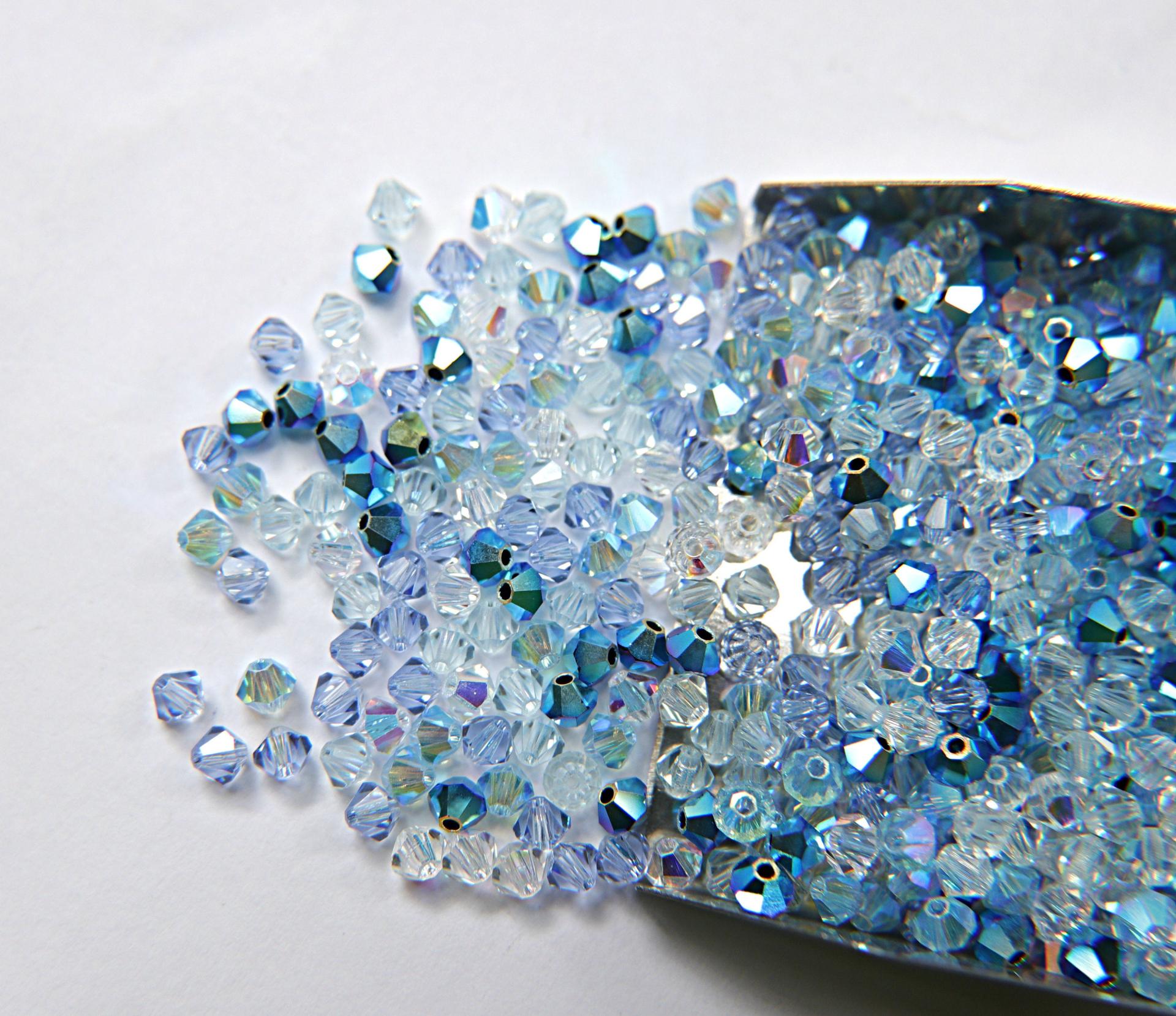 4mm Leadwort Designer Mixes Swarovski Bicone beads 36/72/144/432/720 Pieces loose beads, mix beads, embroidery materials, craft supplies