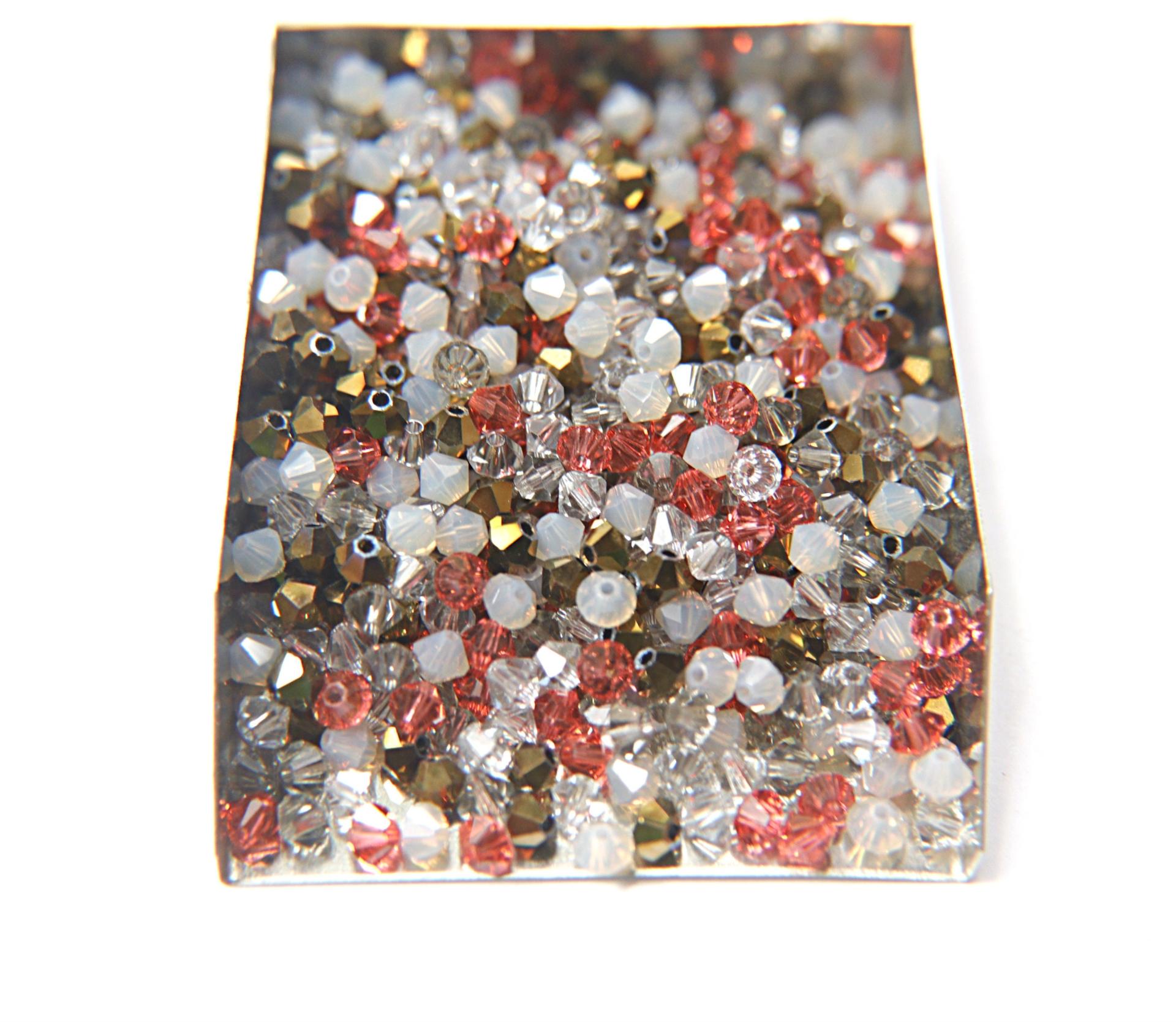 4mm Castor Bean Designer Mixes Swarovski Bicone beads 36/72/144/432/720 Pieces loose beads, mix beads, embroidery materials, craft supplies