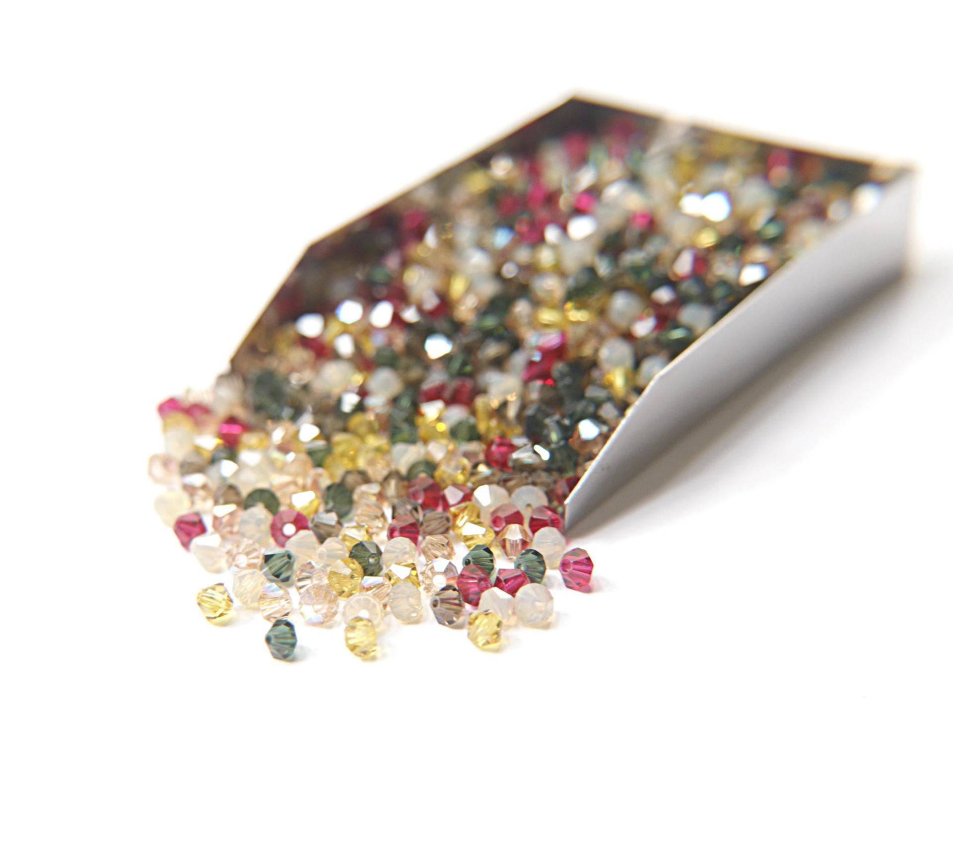 4mm Vintage Garden Designer Mixes Swarovski Bicone beads 36/72/144/432/720 Pieces loose beads, mix beads, embroidery materials, craft