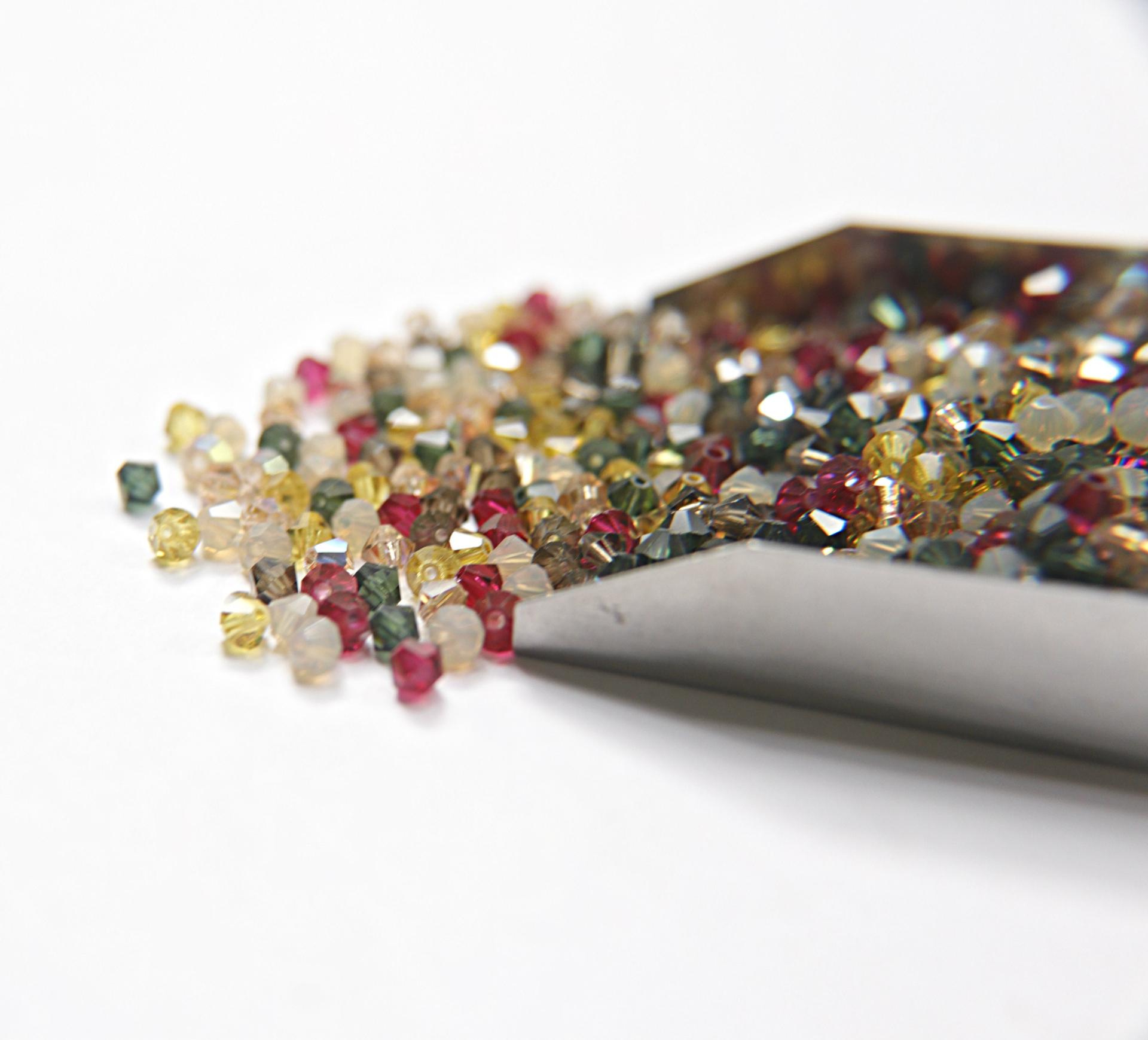 4mm Vintage Garden Designer Mixes Swarovski Bicone beads 36/72/144/432/720 Pieces loose beads, mix beads, embroidery materials, craft