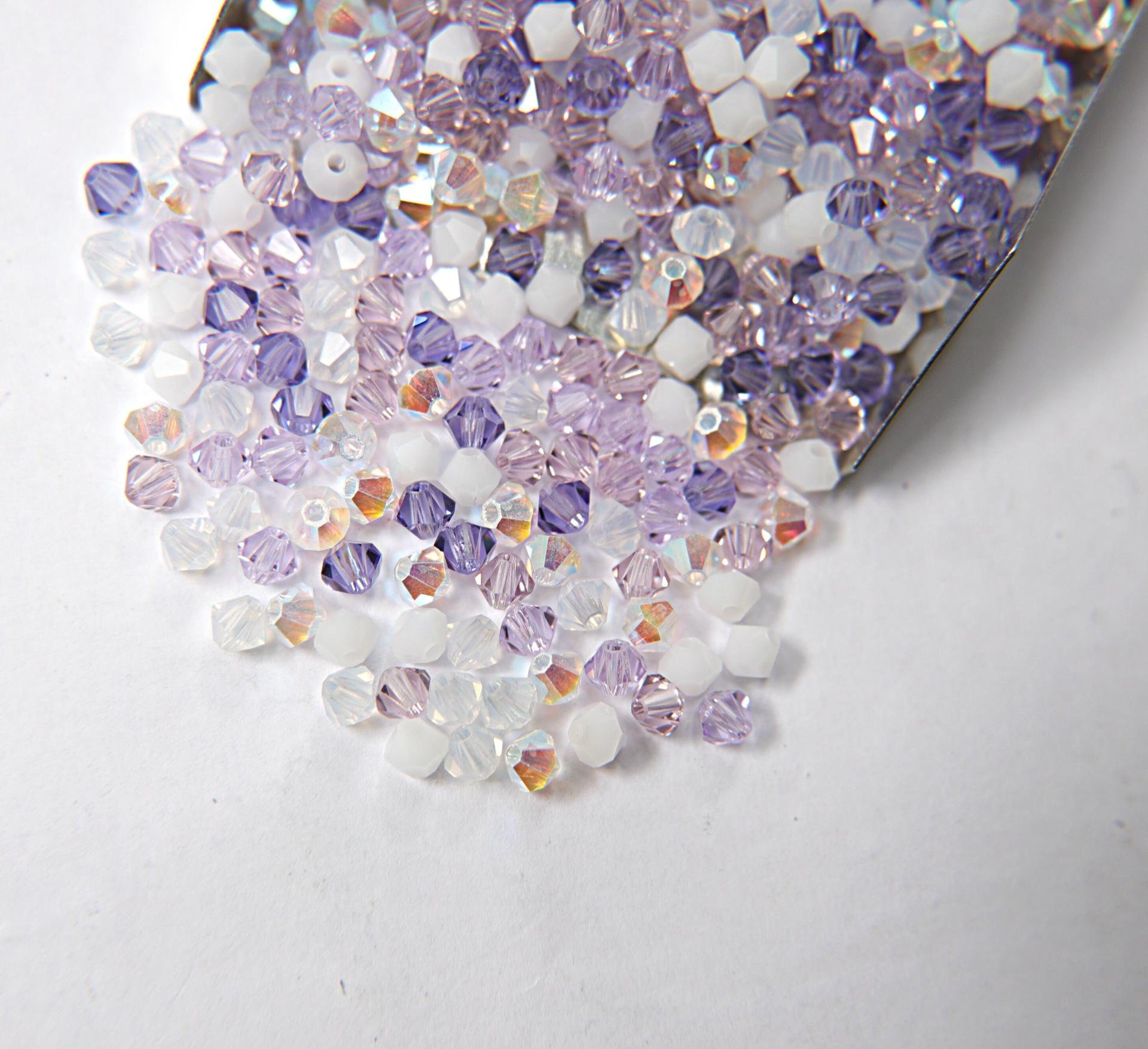 3/4mm Dichondra Designer Mixes Swarovski Bicone beads 36/72/144/432/720 Pieces loose beads, mix beads, embroidery materials, craft supplies