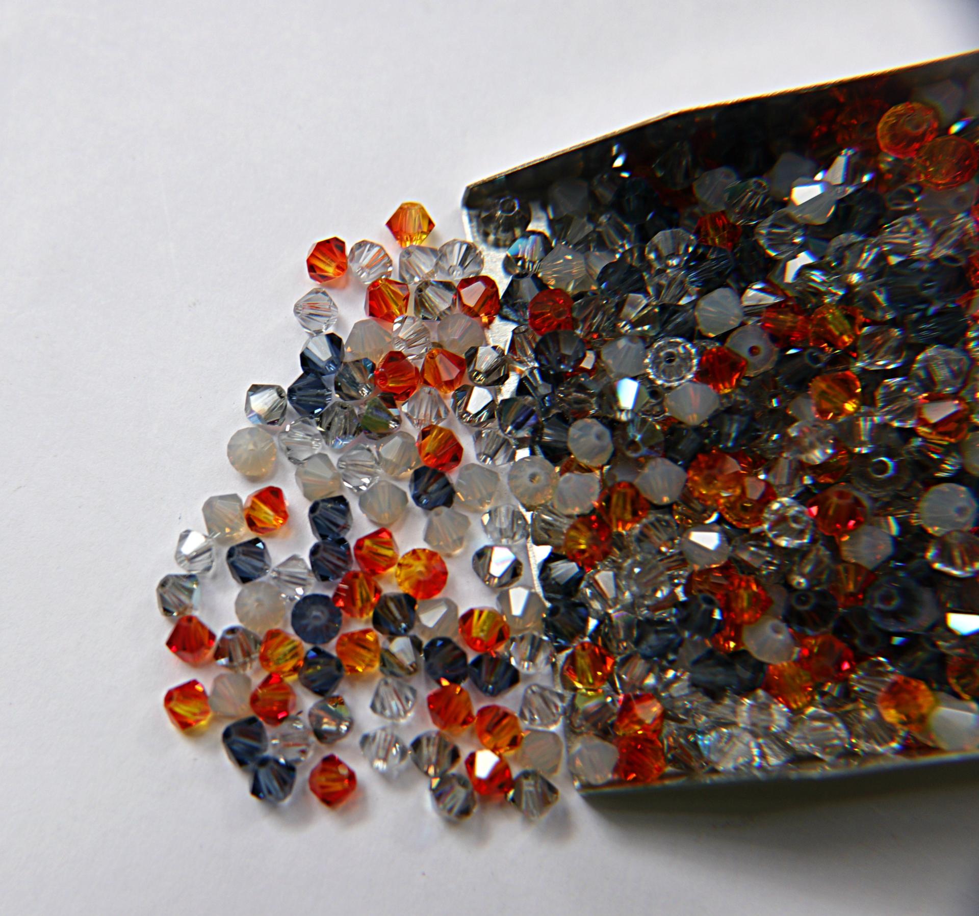 4mm Dusky Sky Designer Mixes Swarovski Bicone beads 36/72/144/432/720 Pieces loose beads, mix beads, embroidery materials, craft supplies