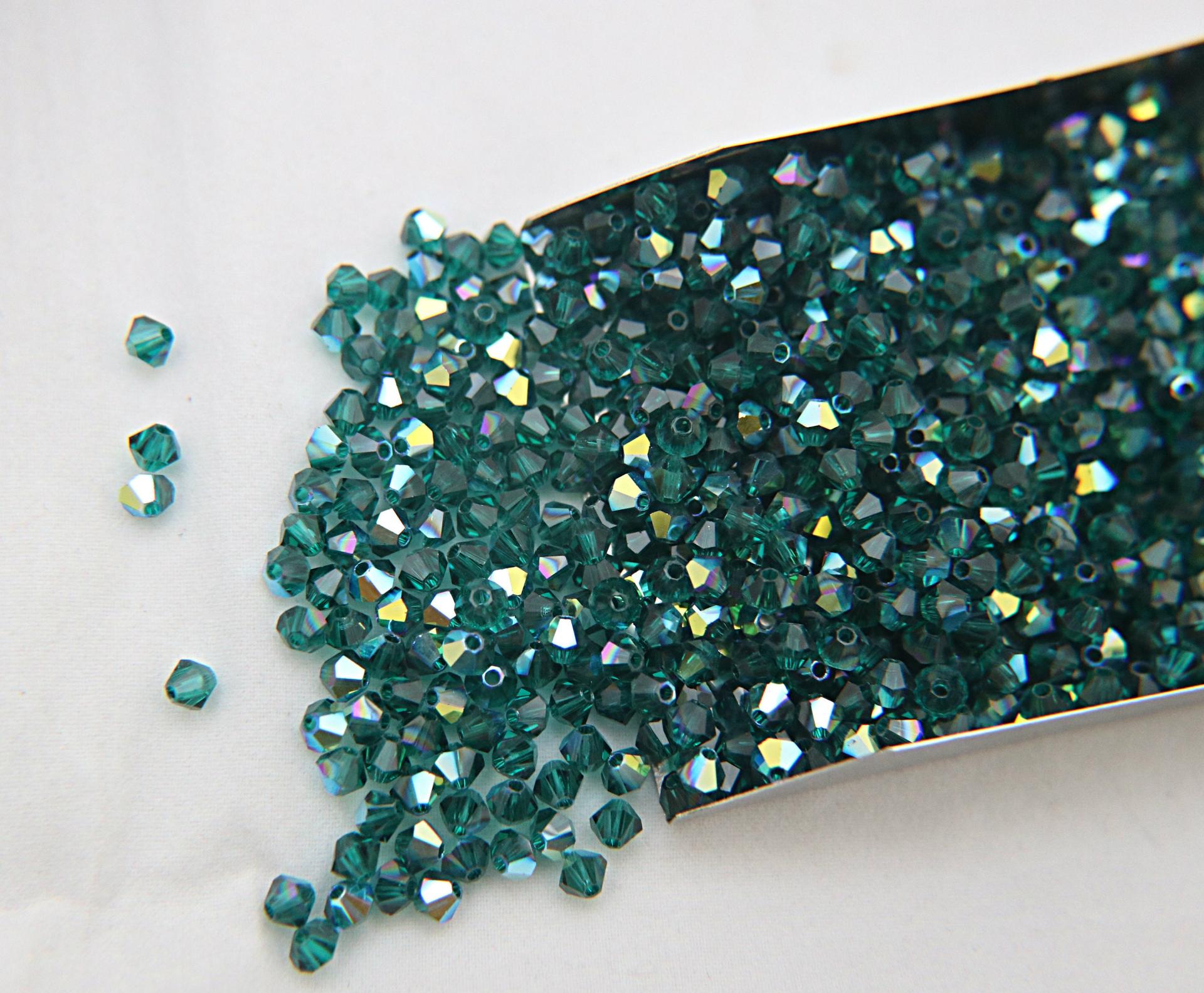 5mm Aurore Boreale Swarovski Bicone (12 colors) rainbow beads 3600 Pieces wedding embellishments, embroidery materials