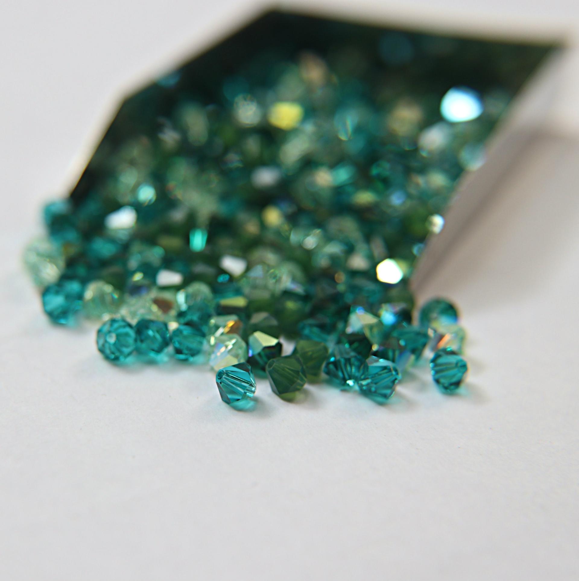 5mm Emerald Palace Designer Mixes Swarovski Bicone beads 12/36/72/144/432/720 Pieces jewelry making, embroidery materials, mix beads