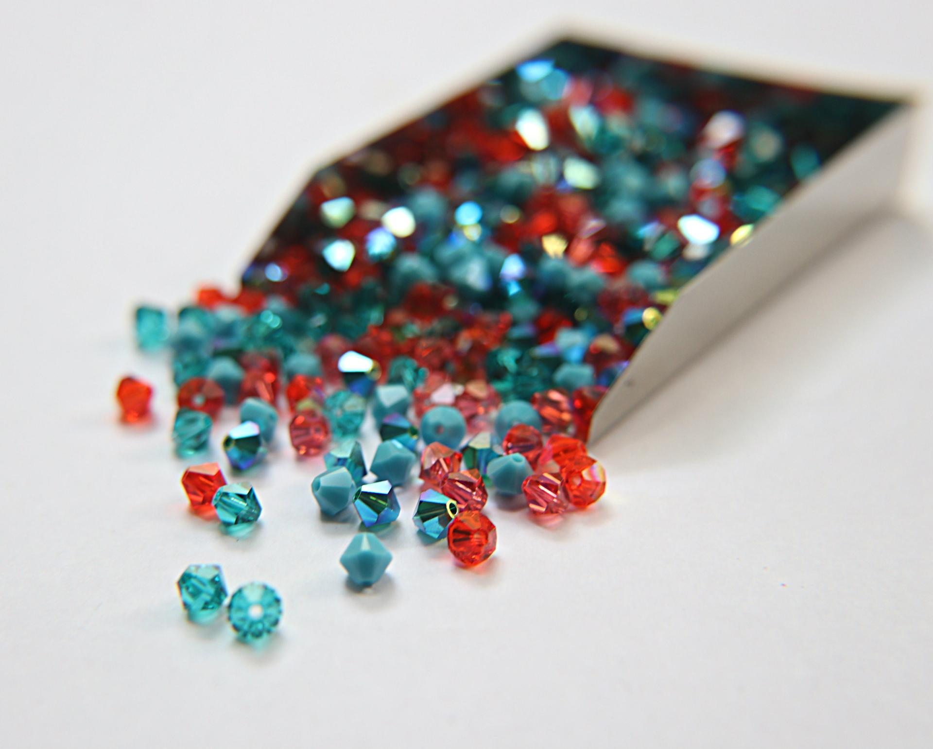 5mm Juliet Designer Mixes Swarovski Bicone beads 12/36/72/144/432/720 Pieces jewelry making, embroidery materials, mix beads, craft supply