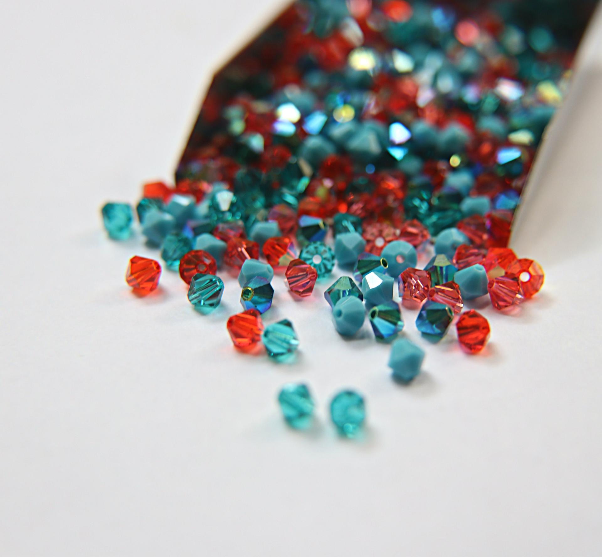 5mm Juliet Designer Mixes Swarovski Bicone beads 12/36/72/144/432/720 Pieces jewelry making, embroidery materials, mix beads, craft supply
