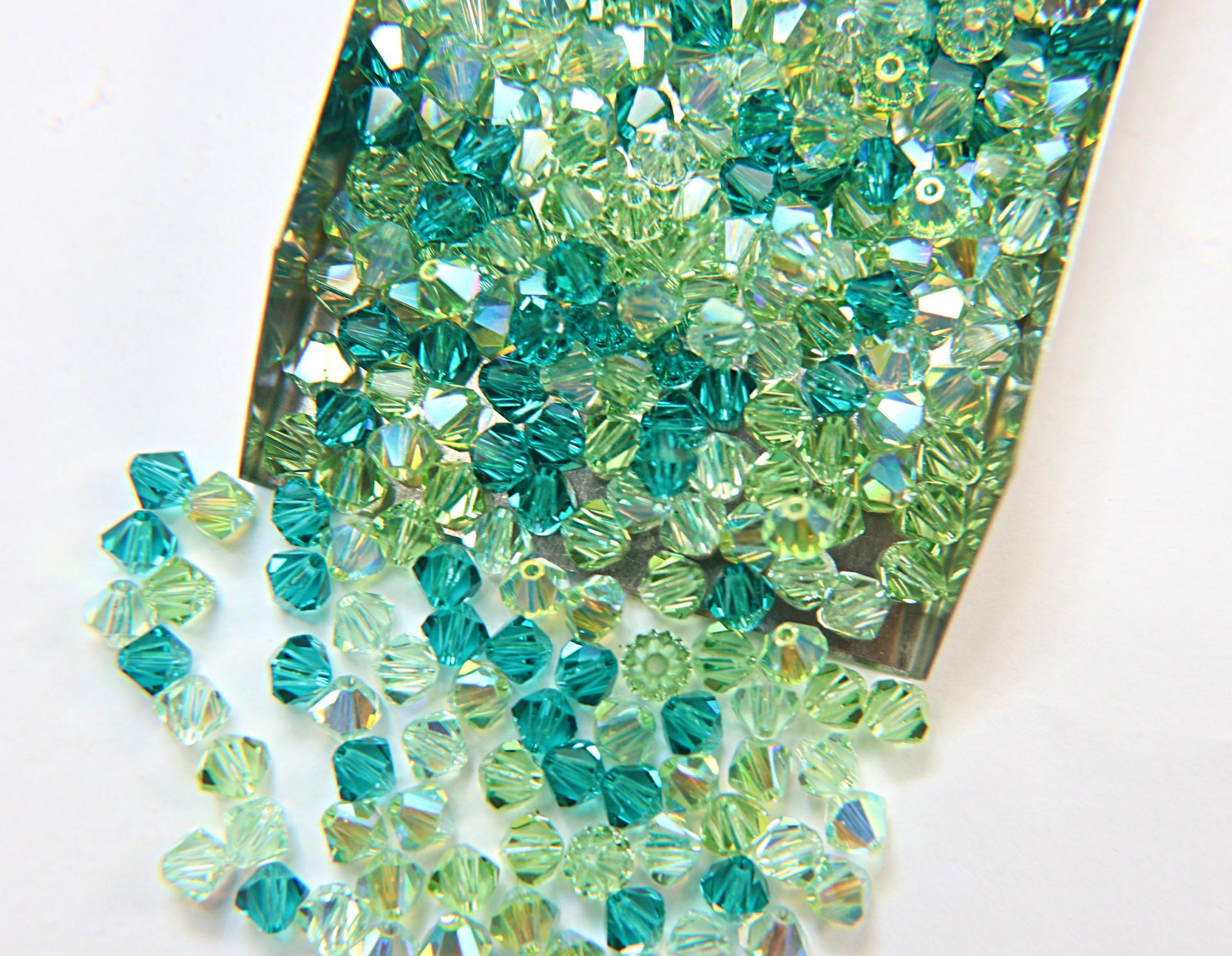 5mm Irish Designer Mixes Swarovski Bicone beads 12/36/72/144/432/720 Pieces loose beads, mix beads embroidery materials, rare craft supplies