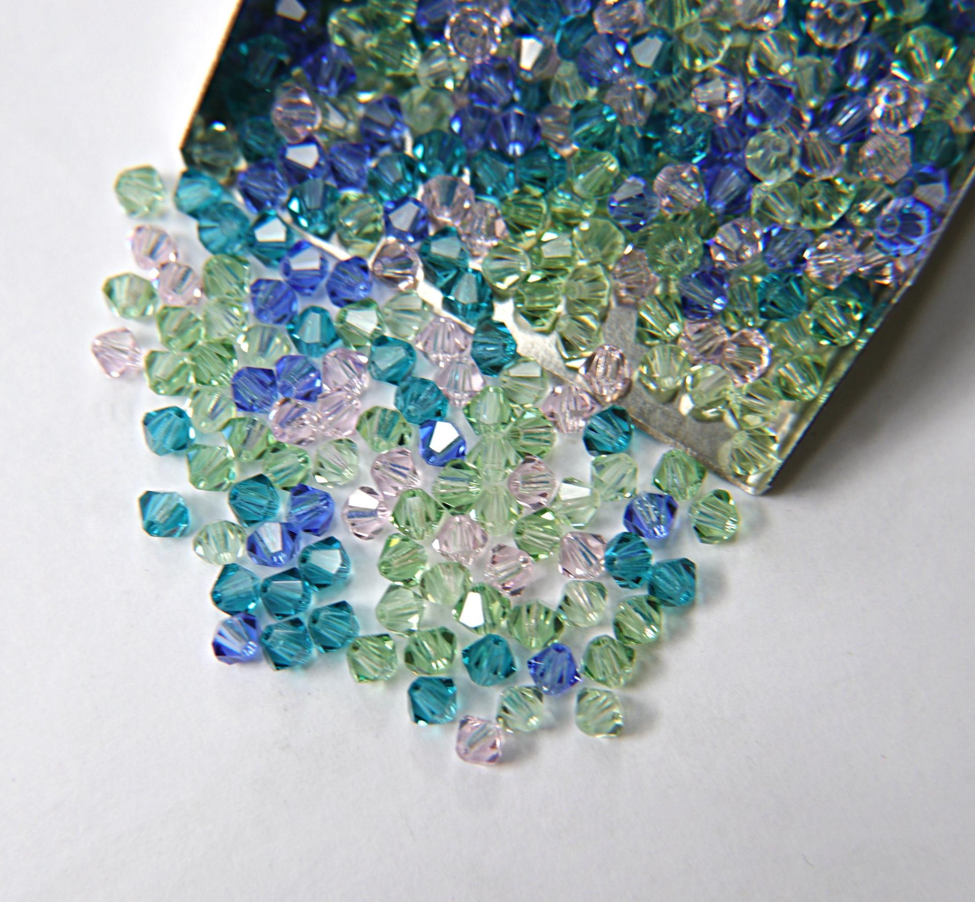 3/4mm Wow Designer Mixes Swarovski Bicone beads 36/72/144/432/720 Pieces loose beads, mix beads, embroidery materials, craft supplies