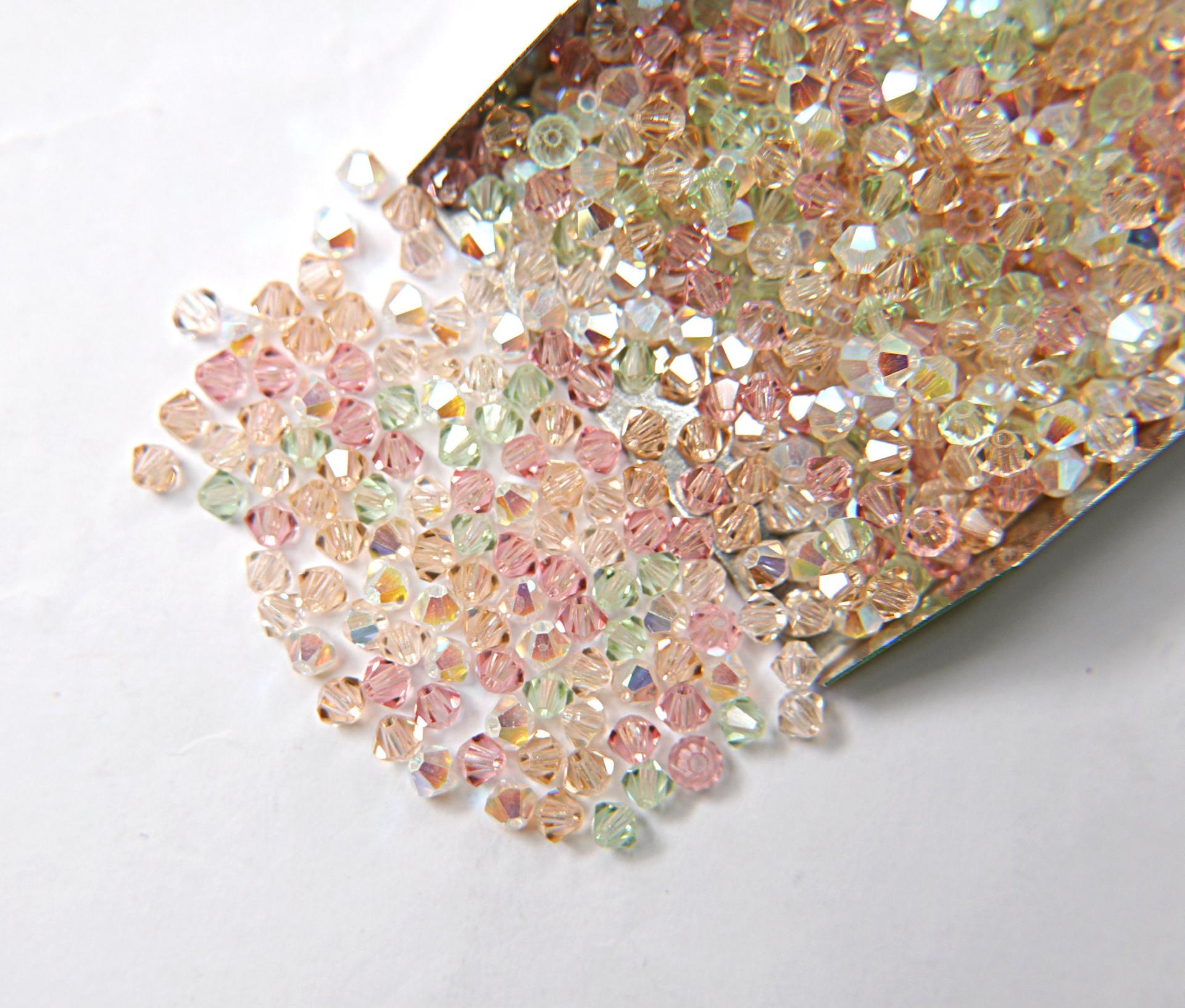 4mm Echium Designer Mixes Swarovski Bicone beads 36/72/144/432/720 Pieces loose beads, mix beads, embroidery materials, rare craft supplies