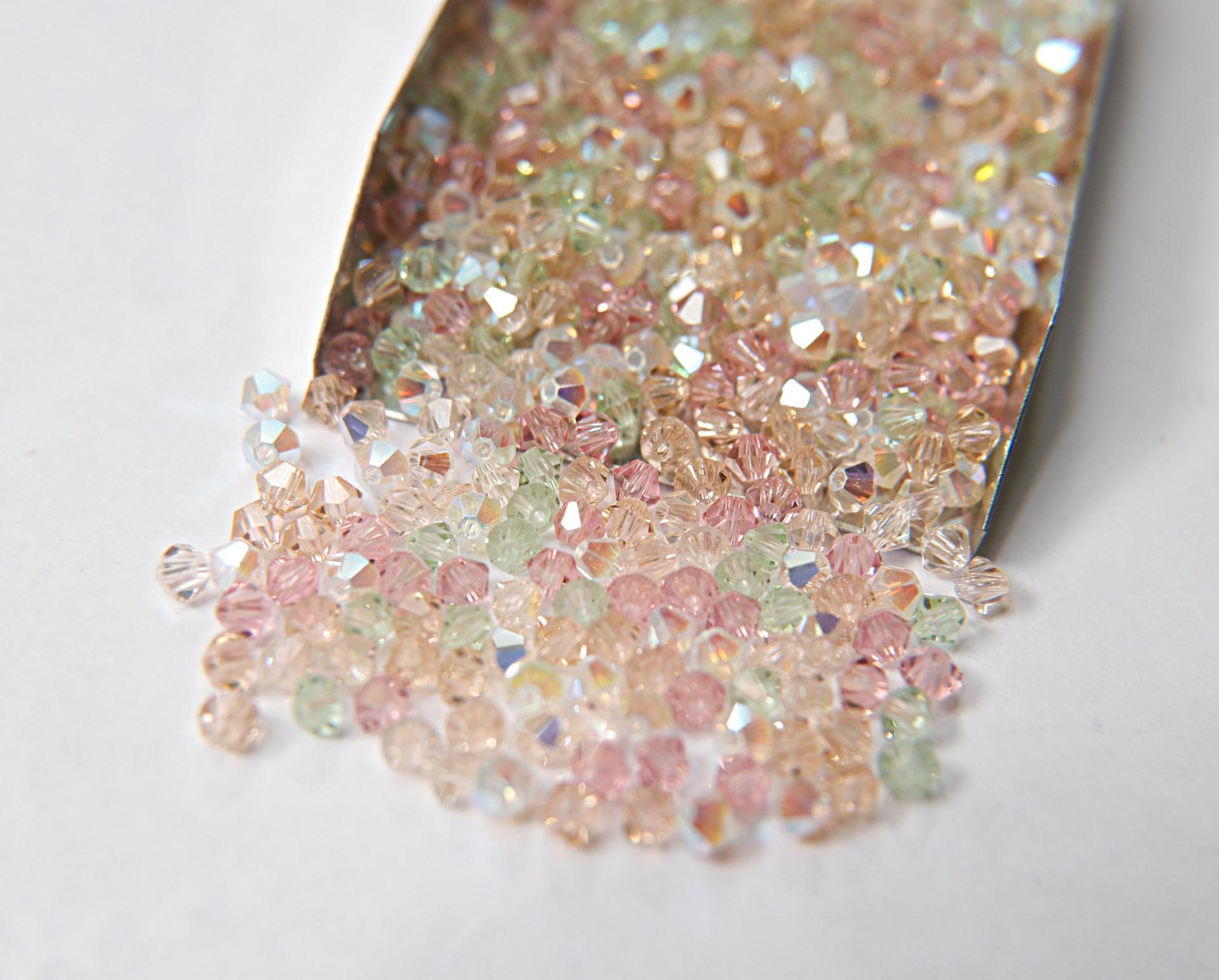 4mm Echium Designer Mixes Swarovski Bicone beads 36/72/144/432/720 Pieces loose beads, mix beads, embroidery materials, rare craft supplies