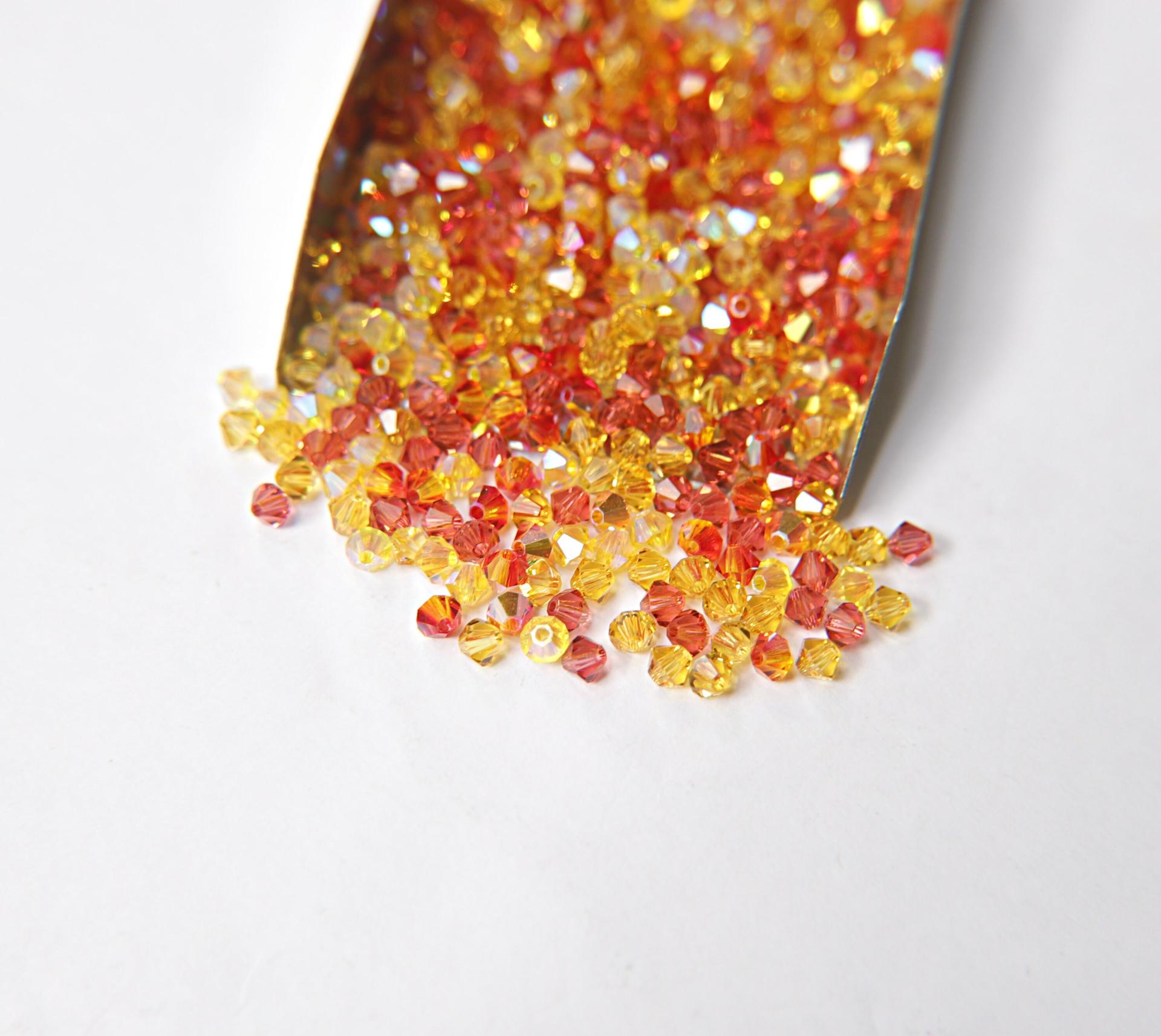 4mm Alstromeria Designer Mixes Swarovski Bicone beads 36/72/144/432/720 Pieces loose beads, mix beads, embroidery materials, craft supplies