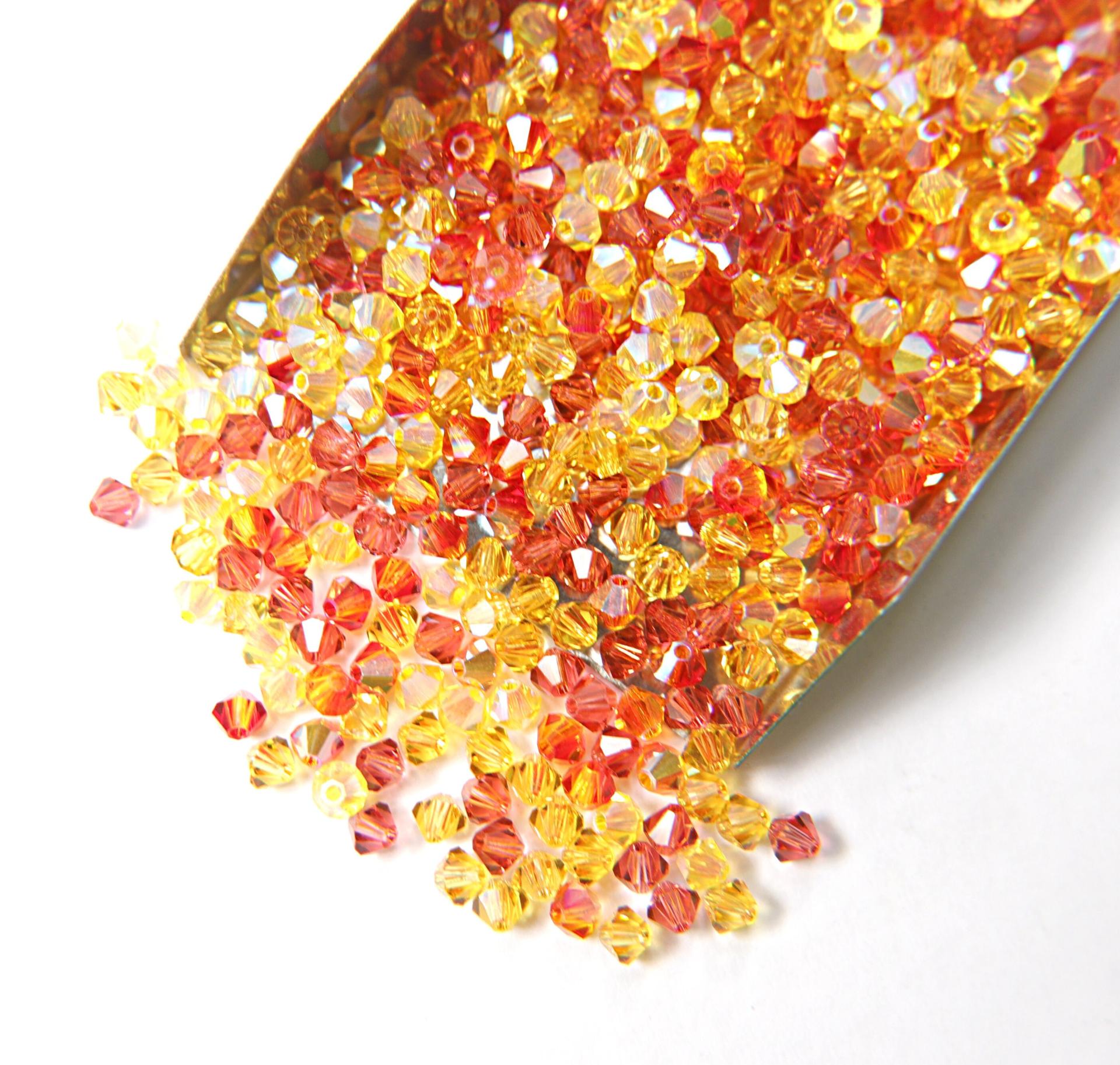 4mm Alstromeria Designer Mixes Swarovski Bicone beads 36/72/144/432/720 Pieces loose beads, mix beads, embroidery materials, craft supplies