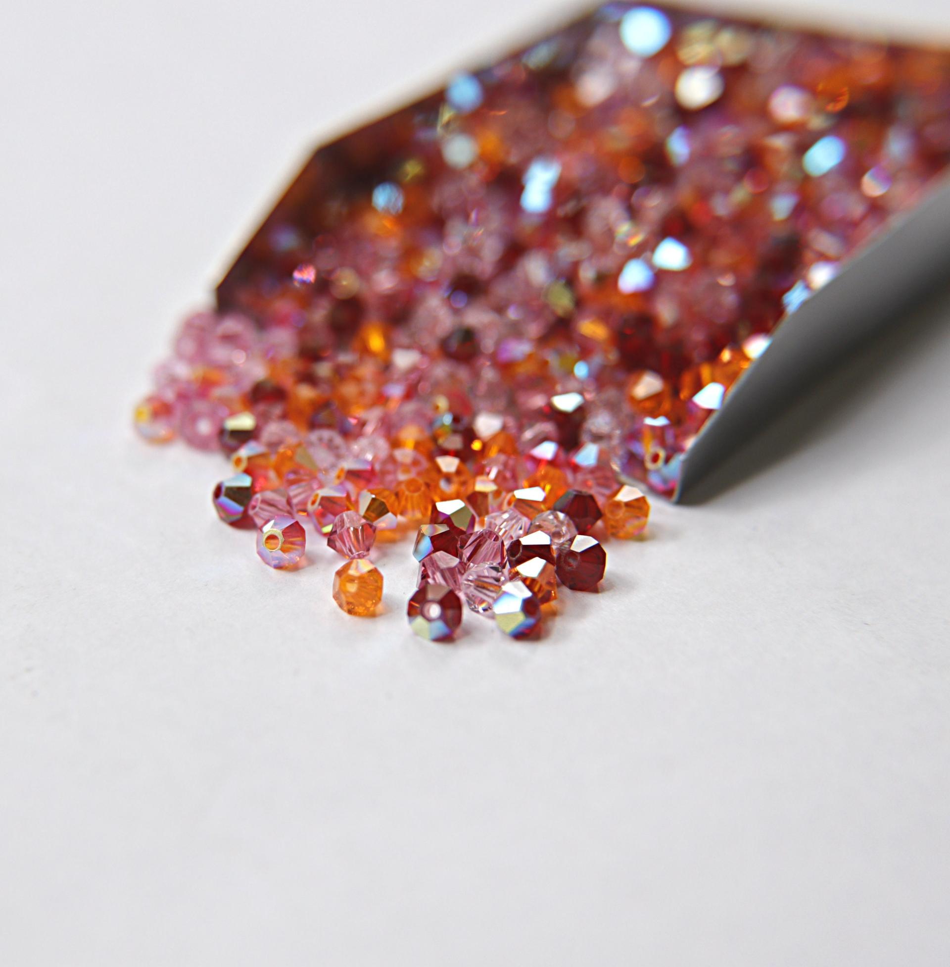 4mm Rondeletia Designer Mixes Swarovski Bicone beads 36/72/144/432/720 Pieces loose beads, mix beads, embroidery materials, craft supplies