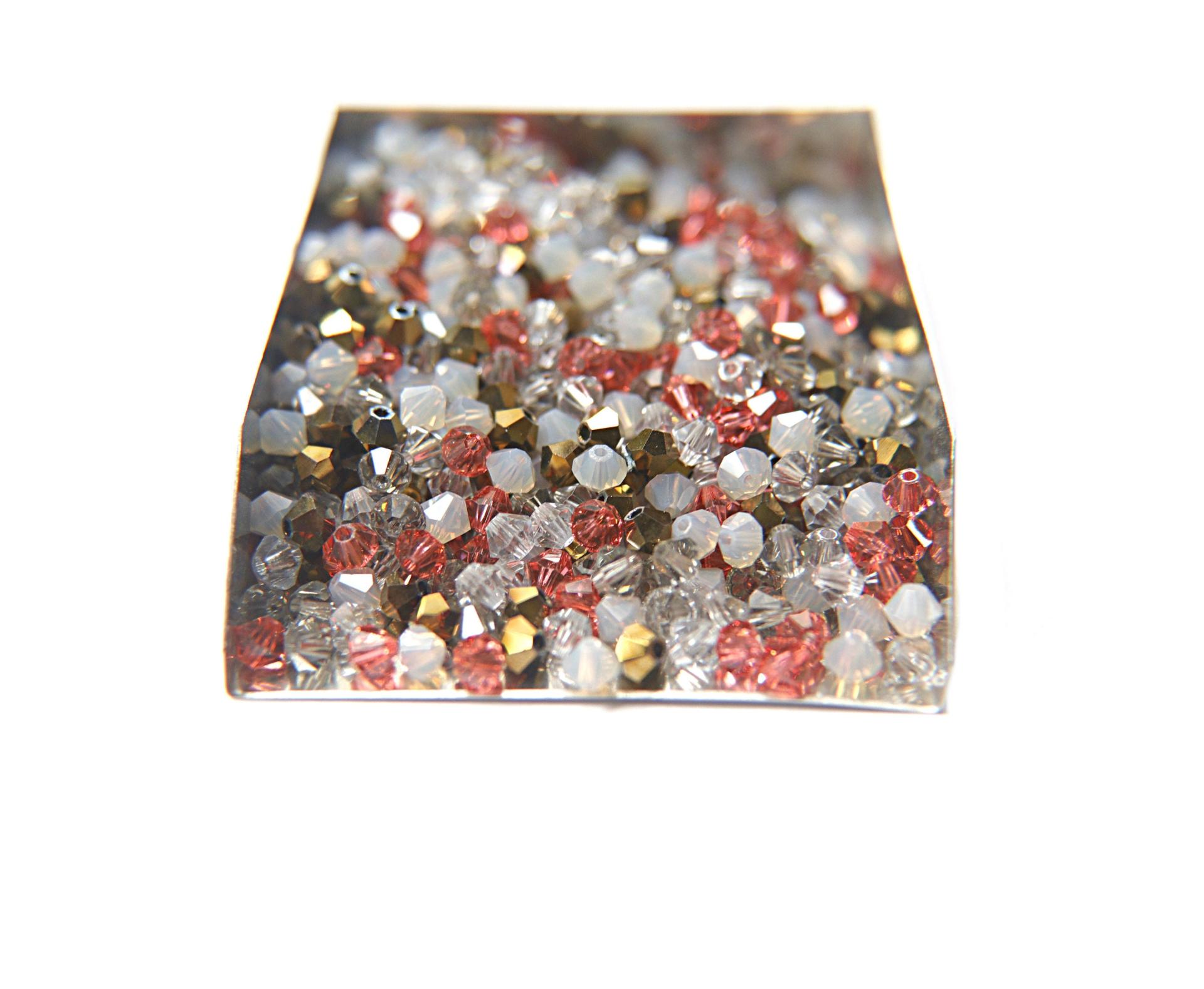4mm Castor Bean Designer Mixes Swarovski Bicone beads 36/72/144/432/720 Pieces loose beads, mix beads, embroidery materials, craft supplies