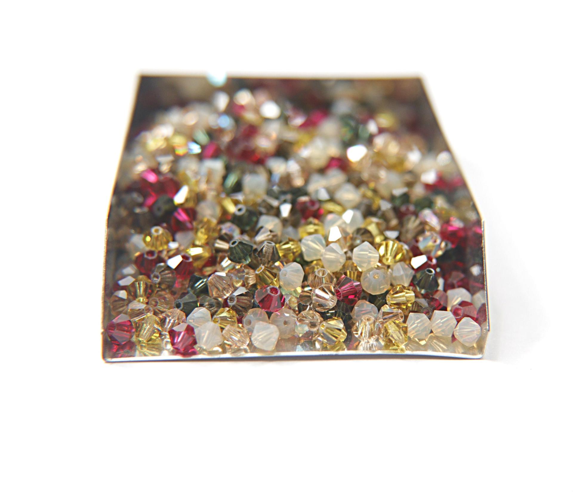 4mm Vintage Garden Designer Mixes Swarovski Bicone beads 36/72/144/432/720 Pieces loose beads, mix beads, embroidery materials, craft