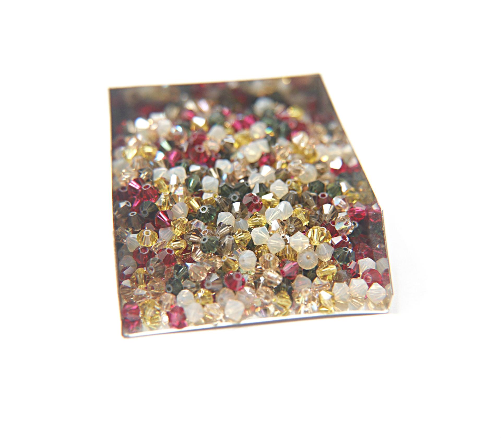 4mm Vintage Garden Designer Mixes Swarovski Bicone beads 36/72/144/432/720 Pieces loose beads, mix beads, embroidery materials, craft