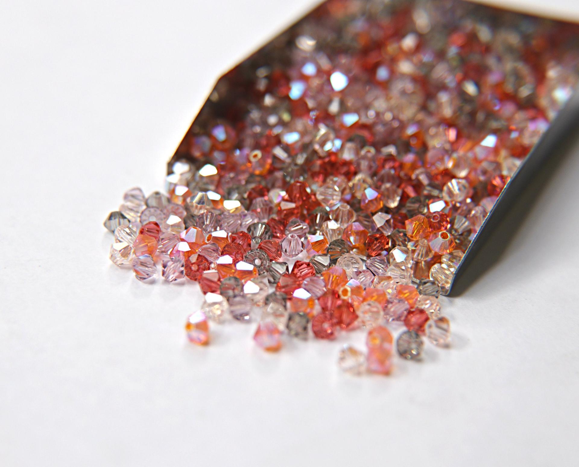 4mm Tulip Designer Mixes Swarovski Bicone beads 36/72/144/432/720 Pieces loose beads, mix rare beads, embroidery materials, craft supplies