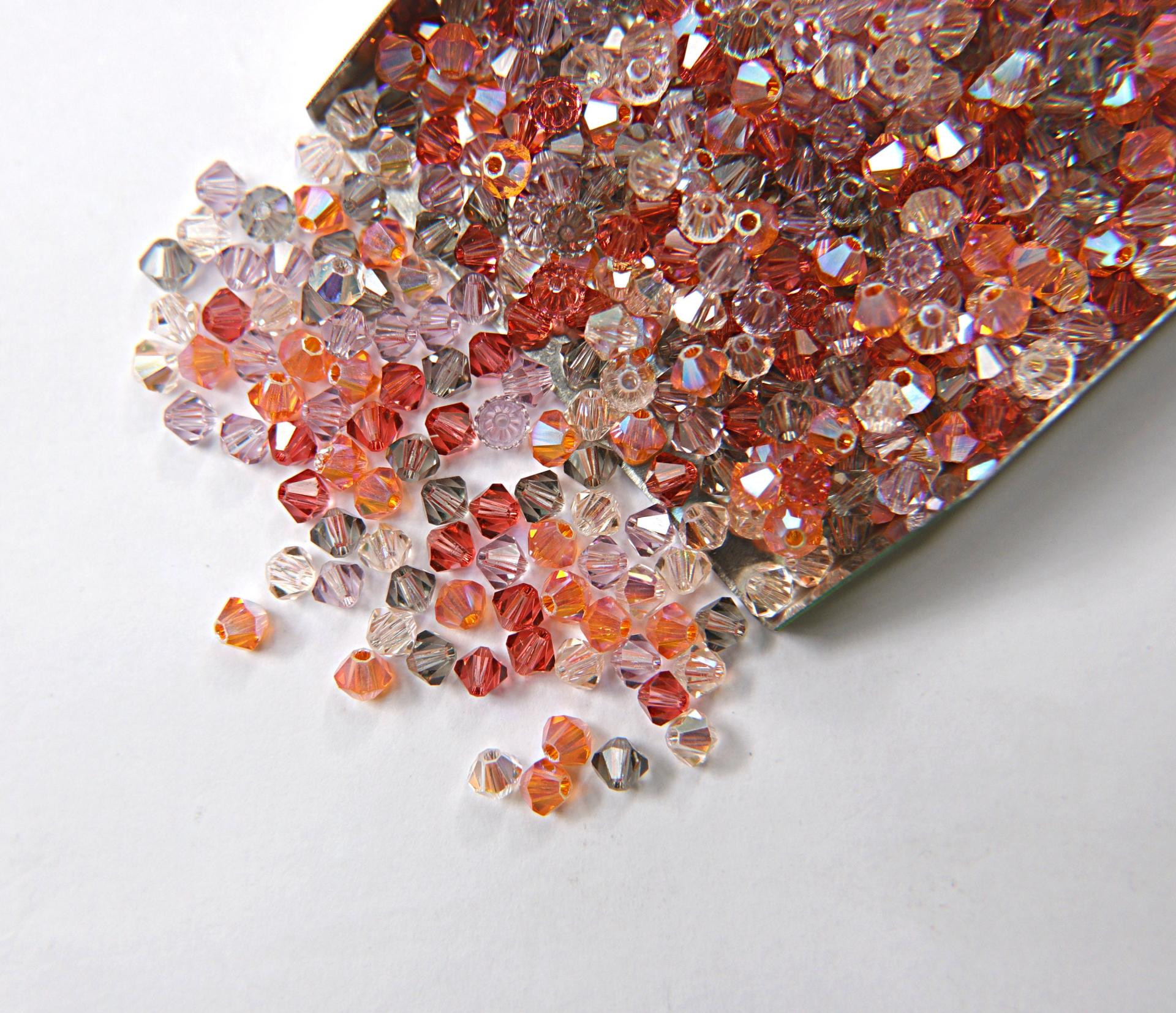 4mm Tulip Designer Mixes Swarovski Bicone beads 36/72/144/432/720 Pieces loose beads, mix rare beads, embroidery materials, craft supplies