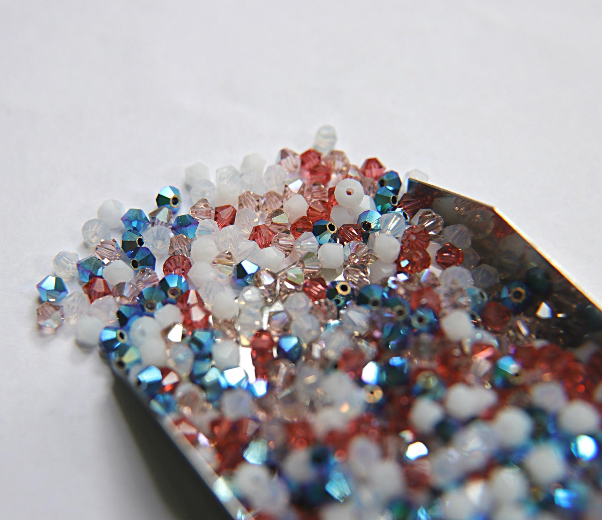 4mm Paradise Designer Mixes Swarovski Bicone beads 36/72/144/432/720 Pieces loose beads, mix beads, embroidery materials, craft supplies