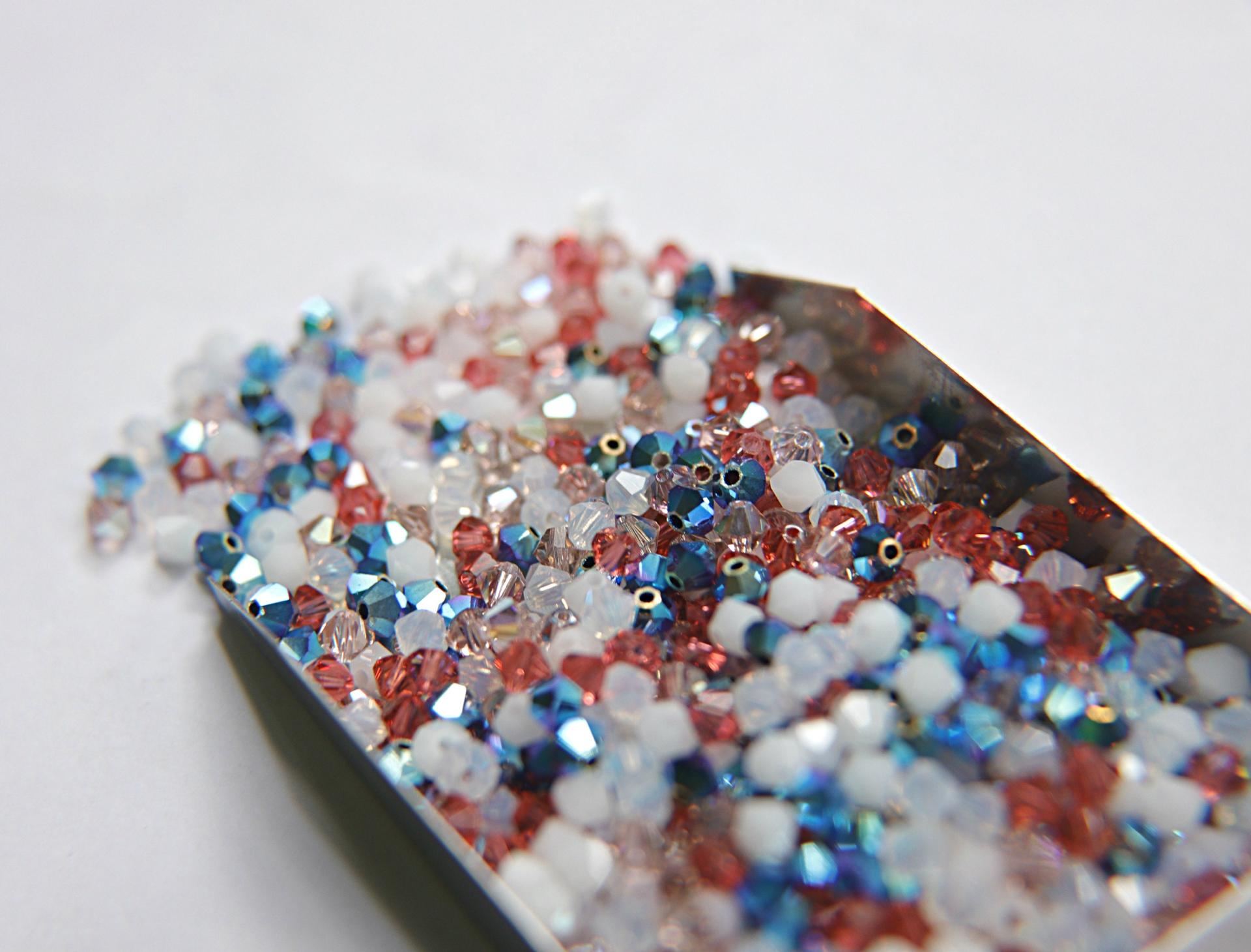 4mm Paradise Designer Mixes Swarovski Bicone beads 36/72/144/432/720 Pieces loose beads, mix beads, embroidery materials, craft supplies