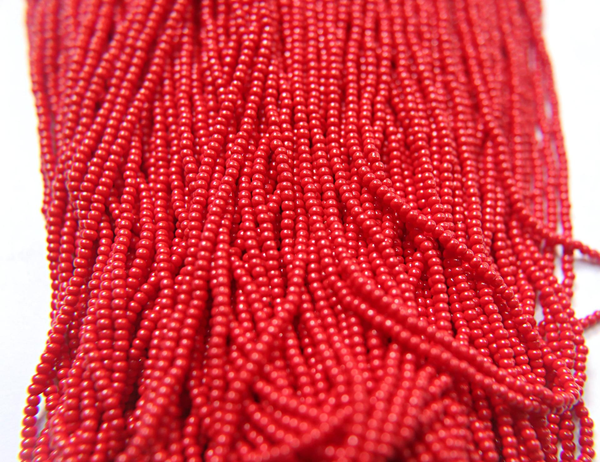11/0 Czech Seed Bead Dark Red Opaque 1/5/25/50/100 Full hanks Preciosa Ornella loose beads, mix beads, embroidery materials, craft supplies