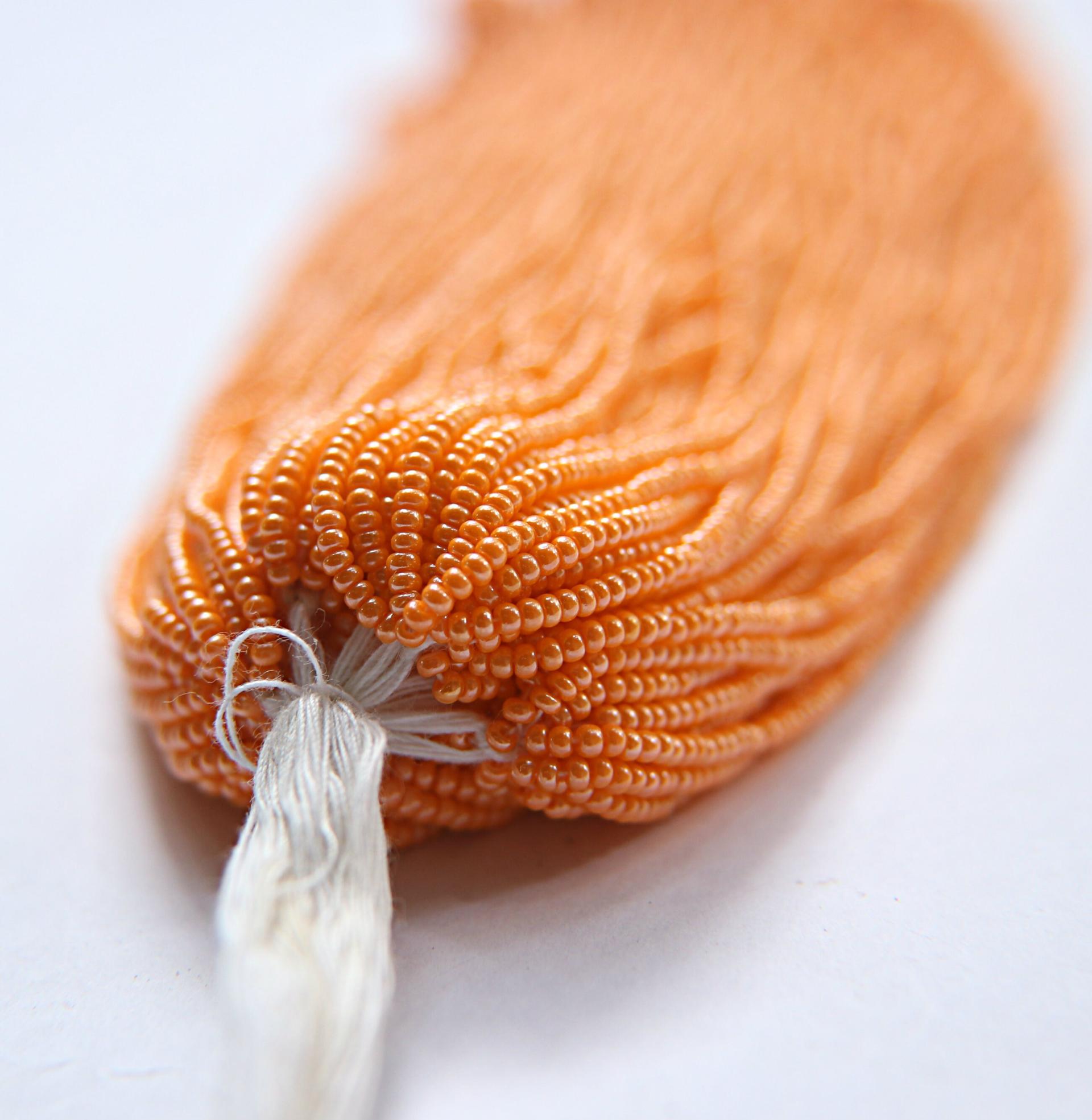 11/0 Czech Seed Bead Light Orange Luster 1/5/25/50/100 Full hanks Preciosa Ornella loose beads, mix beads, embroidery materials, craft