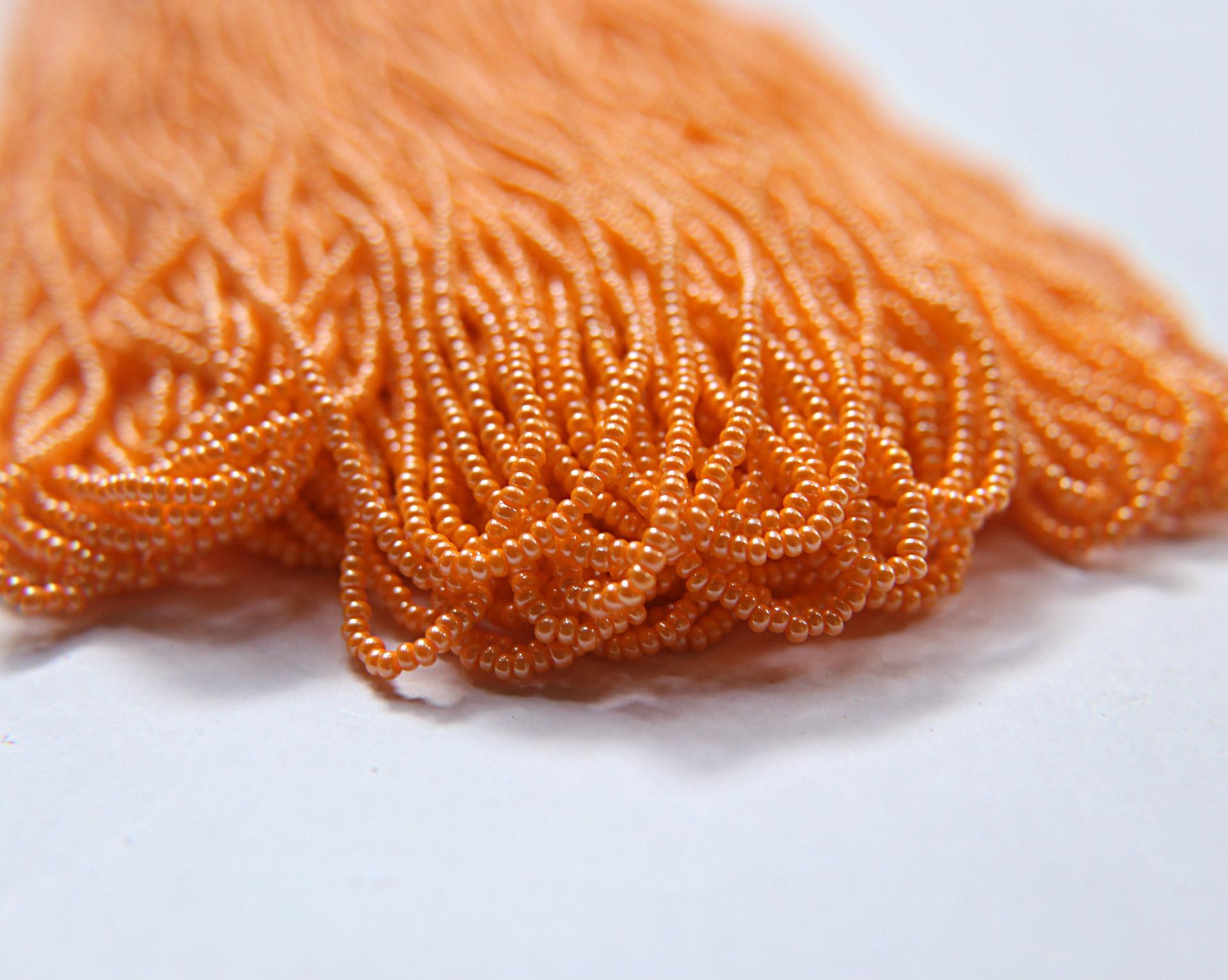 11/0 Czech Seed Bead Light Orange Luster 1/5/25/50/100 Full hanks Preciosa Ornella loose beads, mix beads, embroidery materials, craft