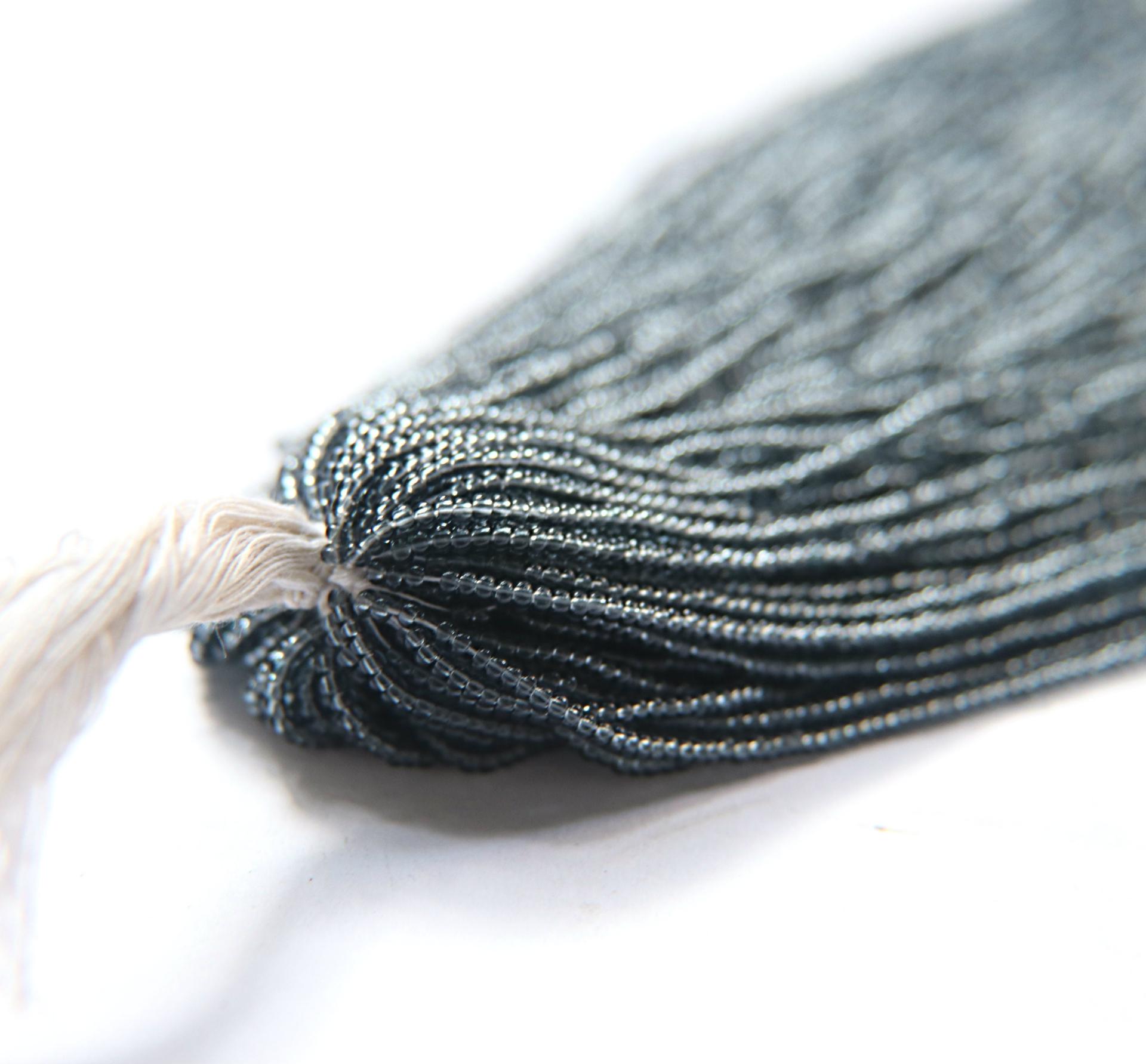 11/0 Czech Seed Bead Transparent Black Diamond 1/5/25/50/100 Full hanks Preciosa Ornella loose beads, mix beads, embroidery materials