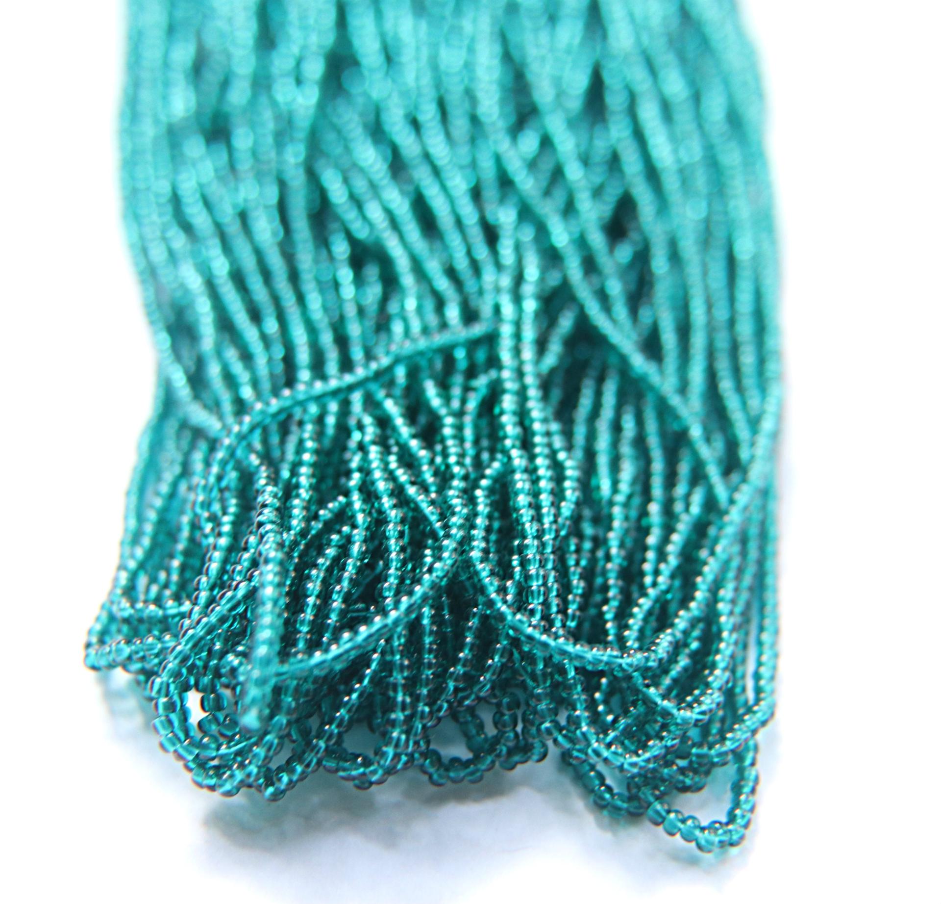 11/0 Czech Seed Bead Blue Zircon Transparent 1/5/25/50/100 Full hanks Preciosa Ornella loose beads, mix beads, embroidery materials, craft
