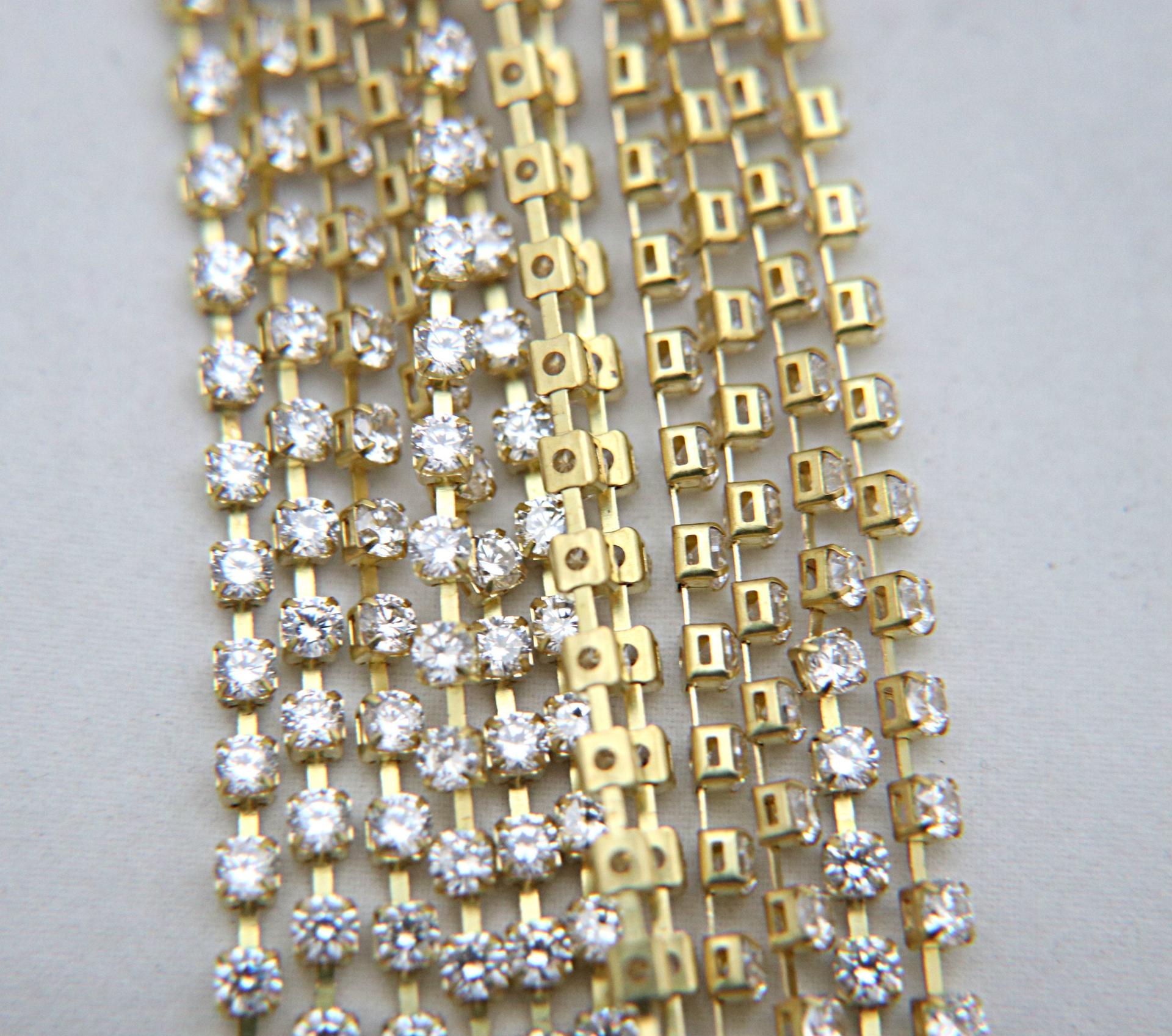 6ss/12ss Clear Cubic zirconium diamond Rhinestone 0.5/1/2/5 Meters Brass Settings embroidery materials, craft findings, embellishments