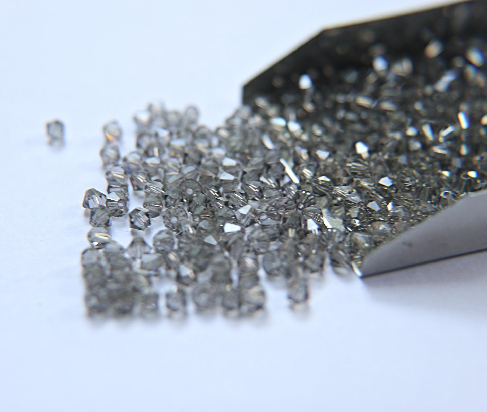 Light Black Diamond (4mm) Swarovski Bicone 36/72/144/432/720 Pieces VINTAGE SWAROVSKI, jewelry findings, loose beads, embroidery materials