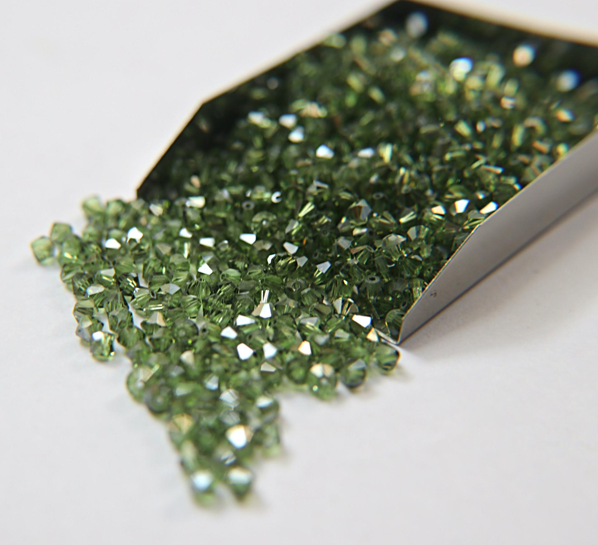 4mm Erinite Satin Swarovski Bicone Cuts Beads 36/72/144/432/720 Pieces jewelry making, loose beads, embroidery materials