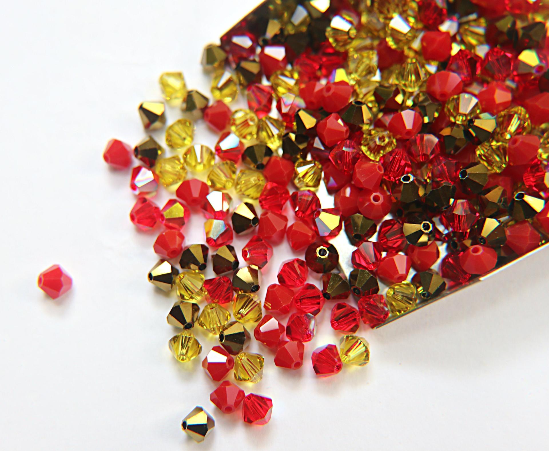 5mm Dragon Designer Mixes Swarovski Bicone beads 12/36/72/144/432/720 Pieces jewelry making, embroidery materials, mix beads, carft supply