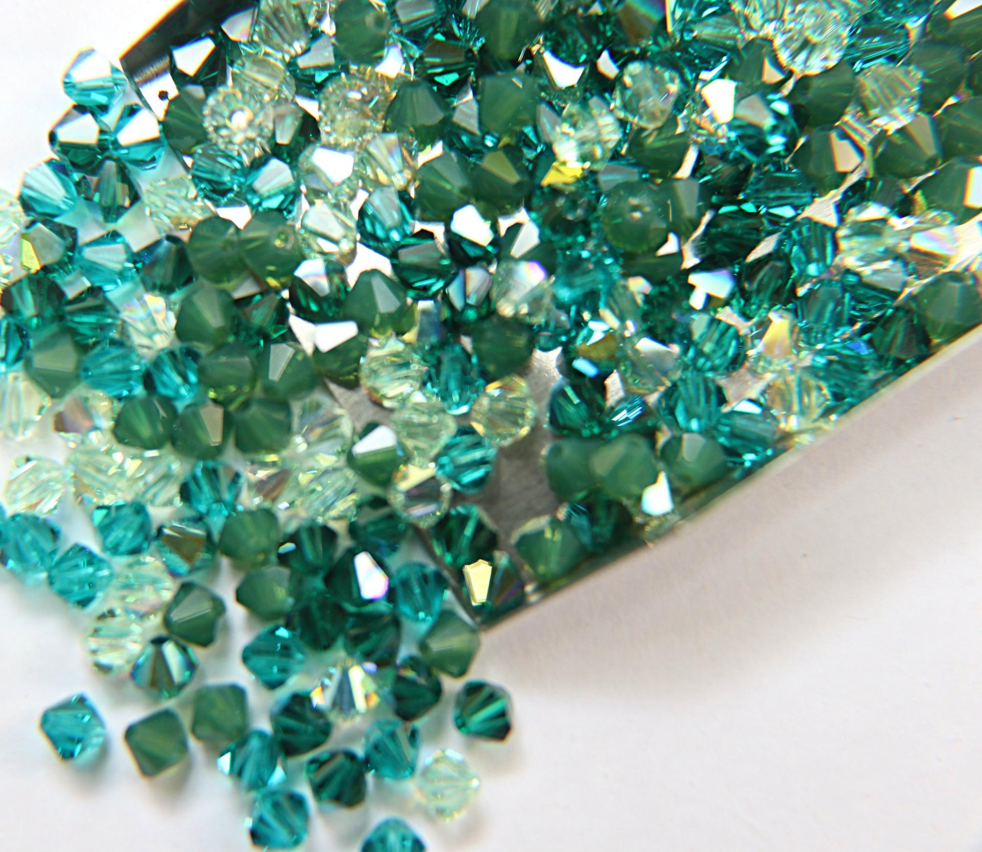 5mm Emerald Palace Designer Mixes Swarovski Bicone beads 12/36/72/144/432/720 Pieces jewelry making, embroidery materials, mix beads