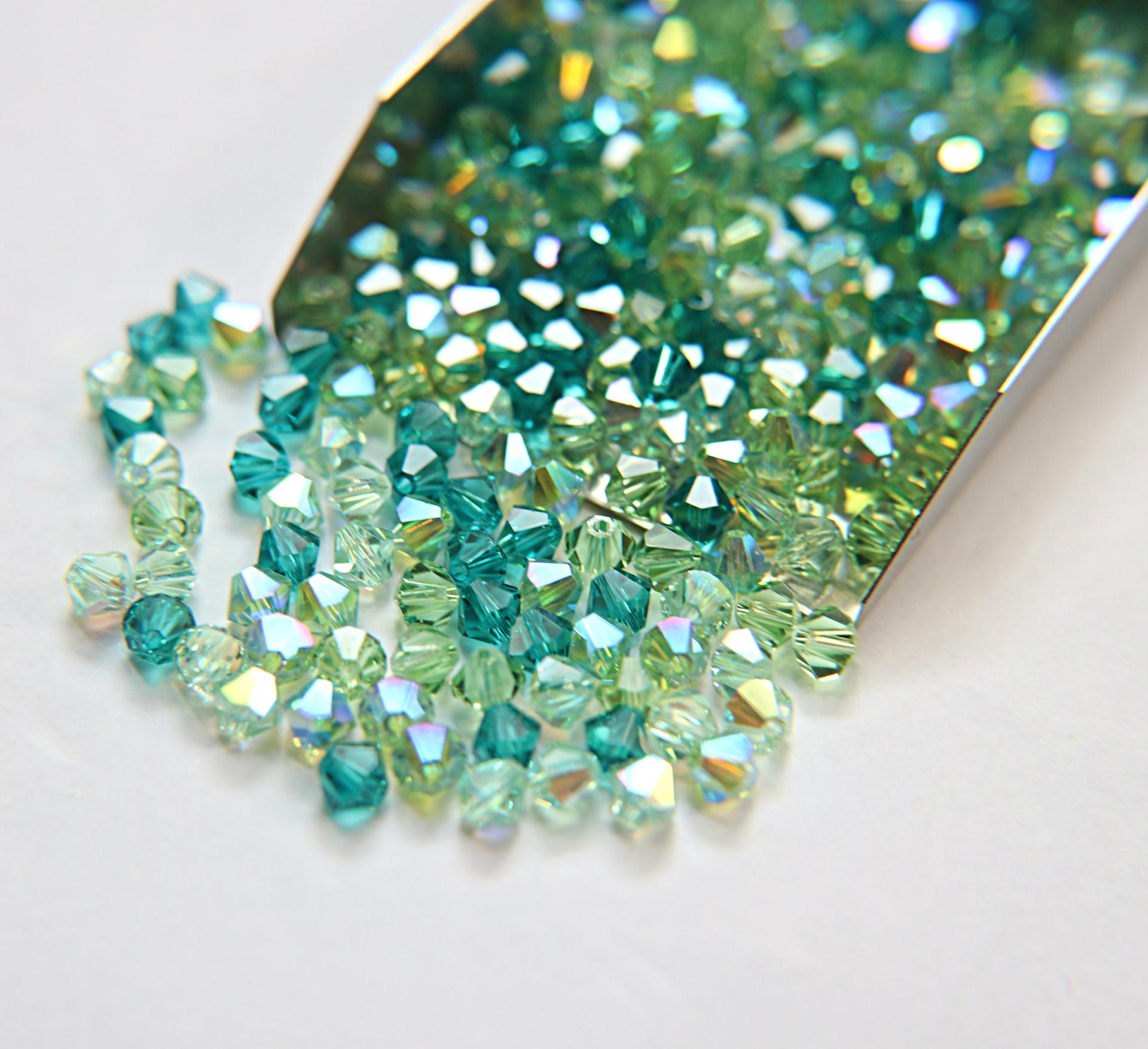 5mm Irish Designer Mixes Swarovski Bicone beads 12/36/72/144/432/720 Pieces loose beads, mix beads embroidery materials, rare craft supplies