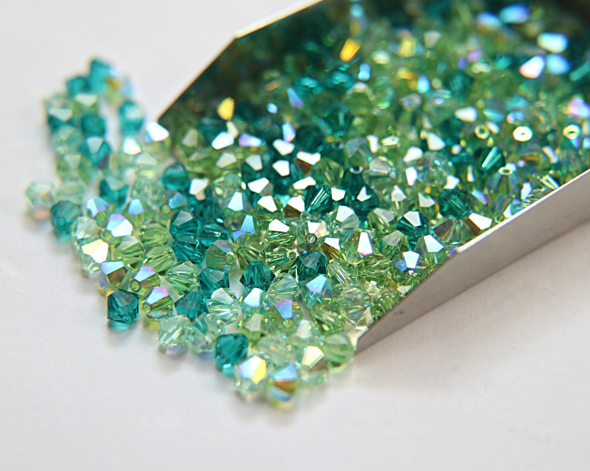 5mm Irish Designer Mixes Swarovski Bicone beads 12/36/72/144/432/720 Pieces loose beads, mix beads embroidery materials, rare craft supplies