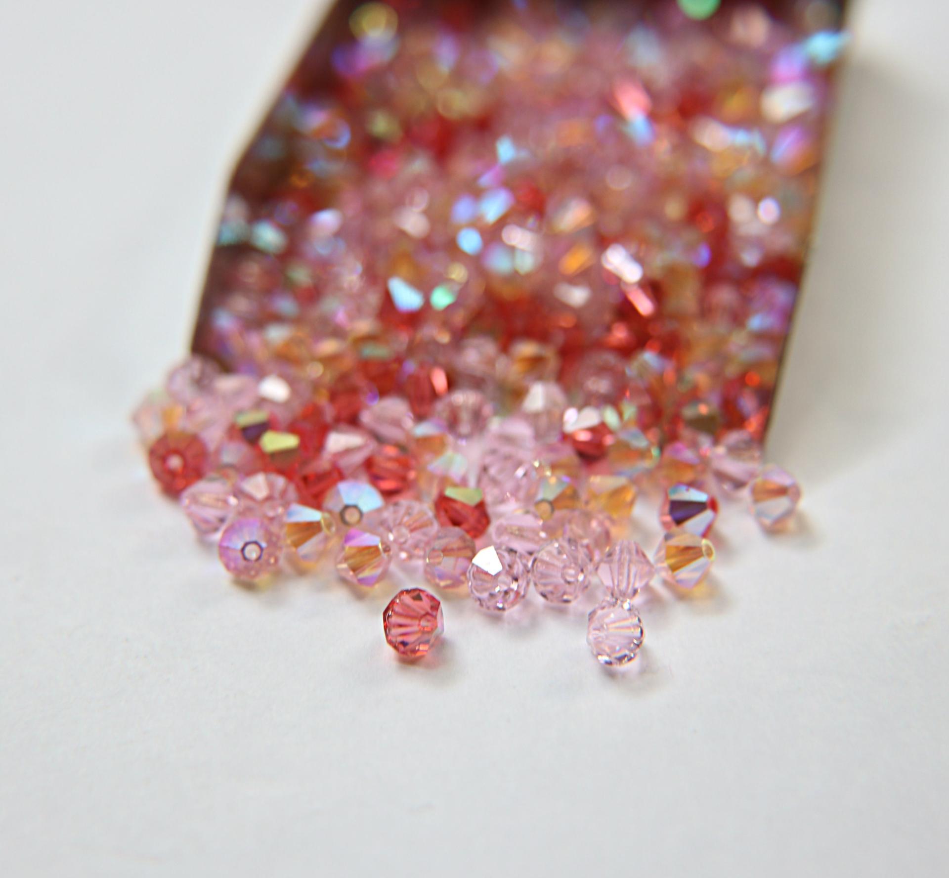 5mm Lotus Designer Mixes Swarovski Bicone beads 12/36/72/144/432/720 Pieces jewelry making, embroidery materials, mix beads, craft supply