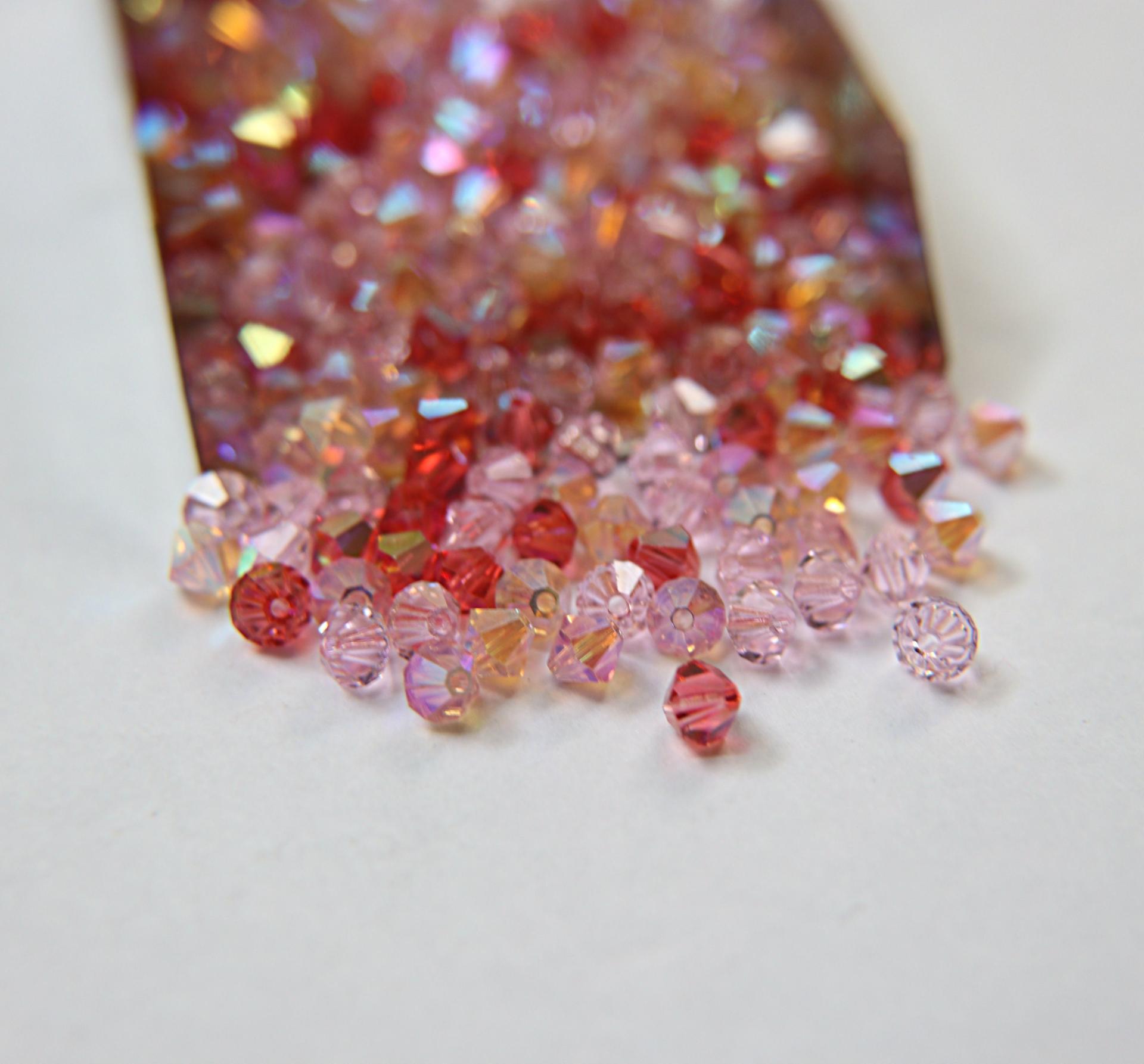 5mm Lotus Designer Mixes Swarovski Bicone beads 12/36/72/144/432/720 Pieces jewelry making, embroidery materials, mix beads, craft supply