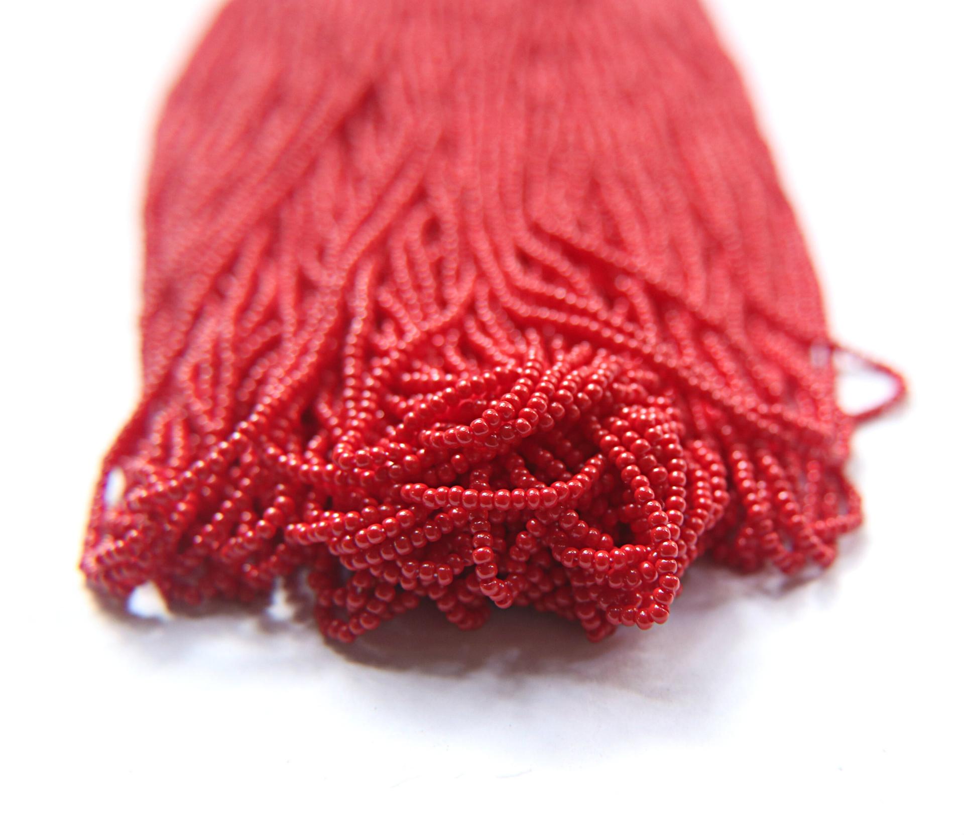 11/0 Czech Seed Bead Dark Red Opaque 1/5/25/50/100 Full hanks Preciosa Ornella loose beads, mix beads, embroidery materials, craft supplies
