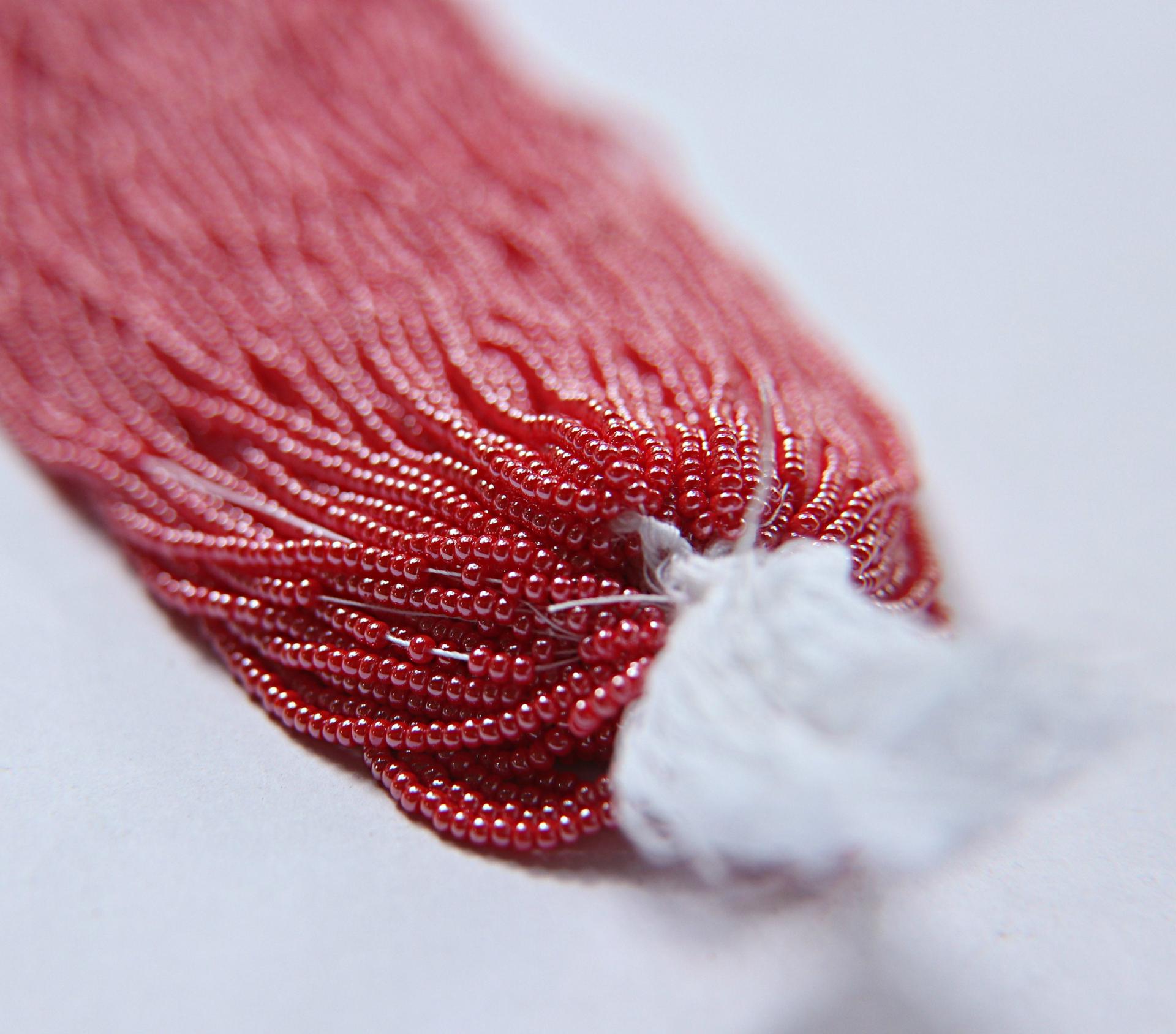 11/0 Czech Seed Bead Pearl Red 1/5/25/50/100 Full hanks Preciosa Ornella loose beads, mix beads, embroidery materials, NATIVE supplies