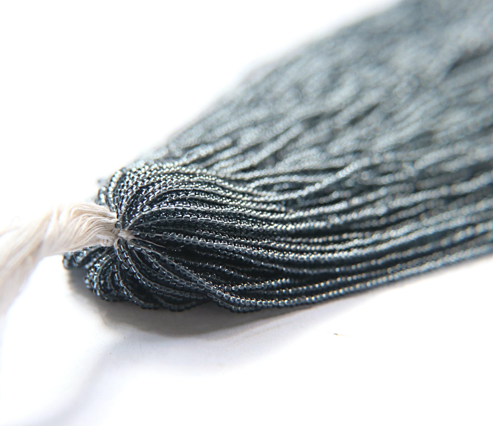 11/0 Czech Seed Bead Transparent Black Diamond 1/5/25/50/100 Full hanks Preciosa Ornella loose beads, mix beads, embroidery materials