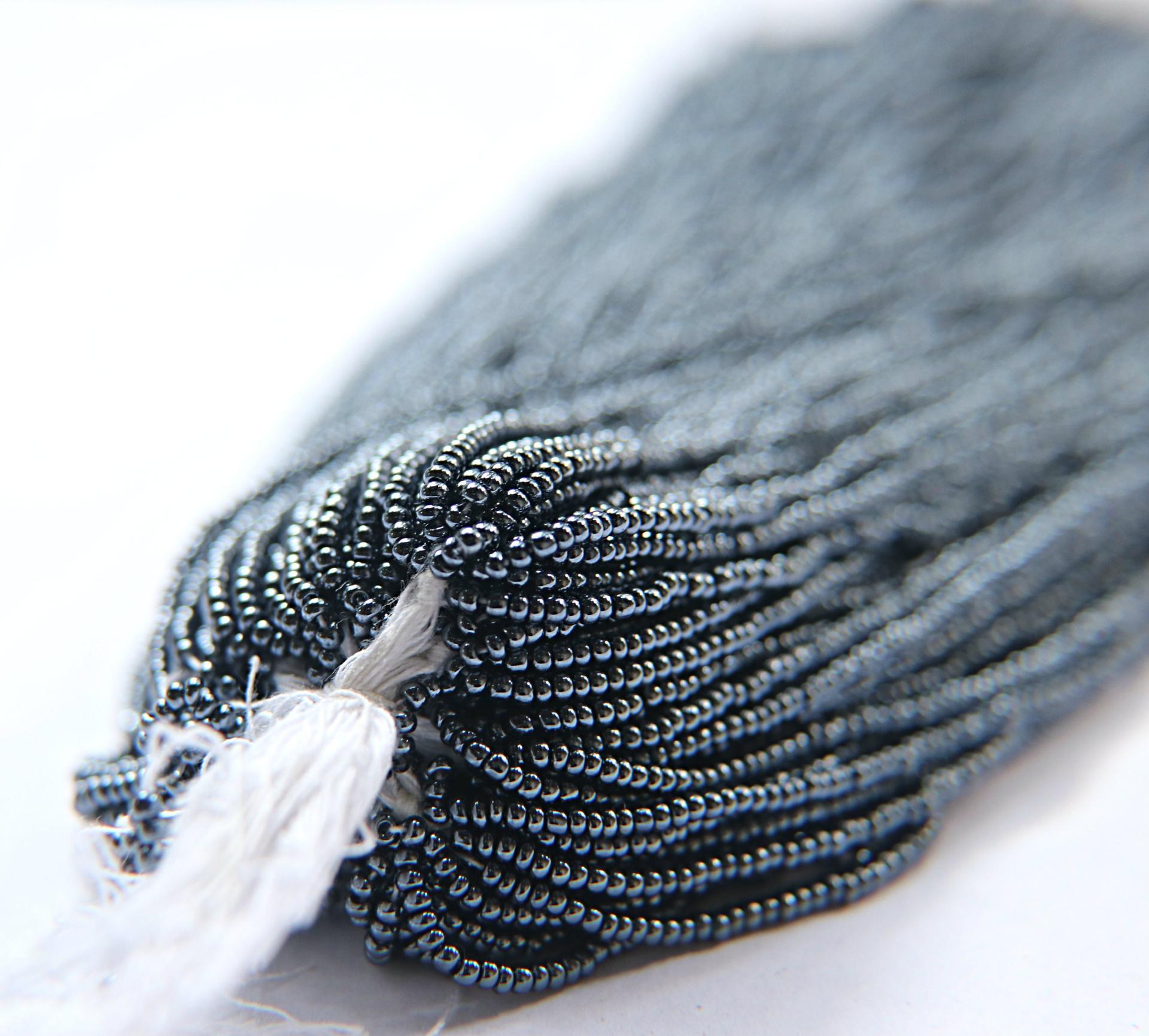 11/0 Czech Seed Bead Gunmetal Metallic 1/5/25/50/100 Full hanks Preciosa Ornella loose beads, mix beads, embroidery materials, native supply
