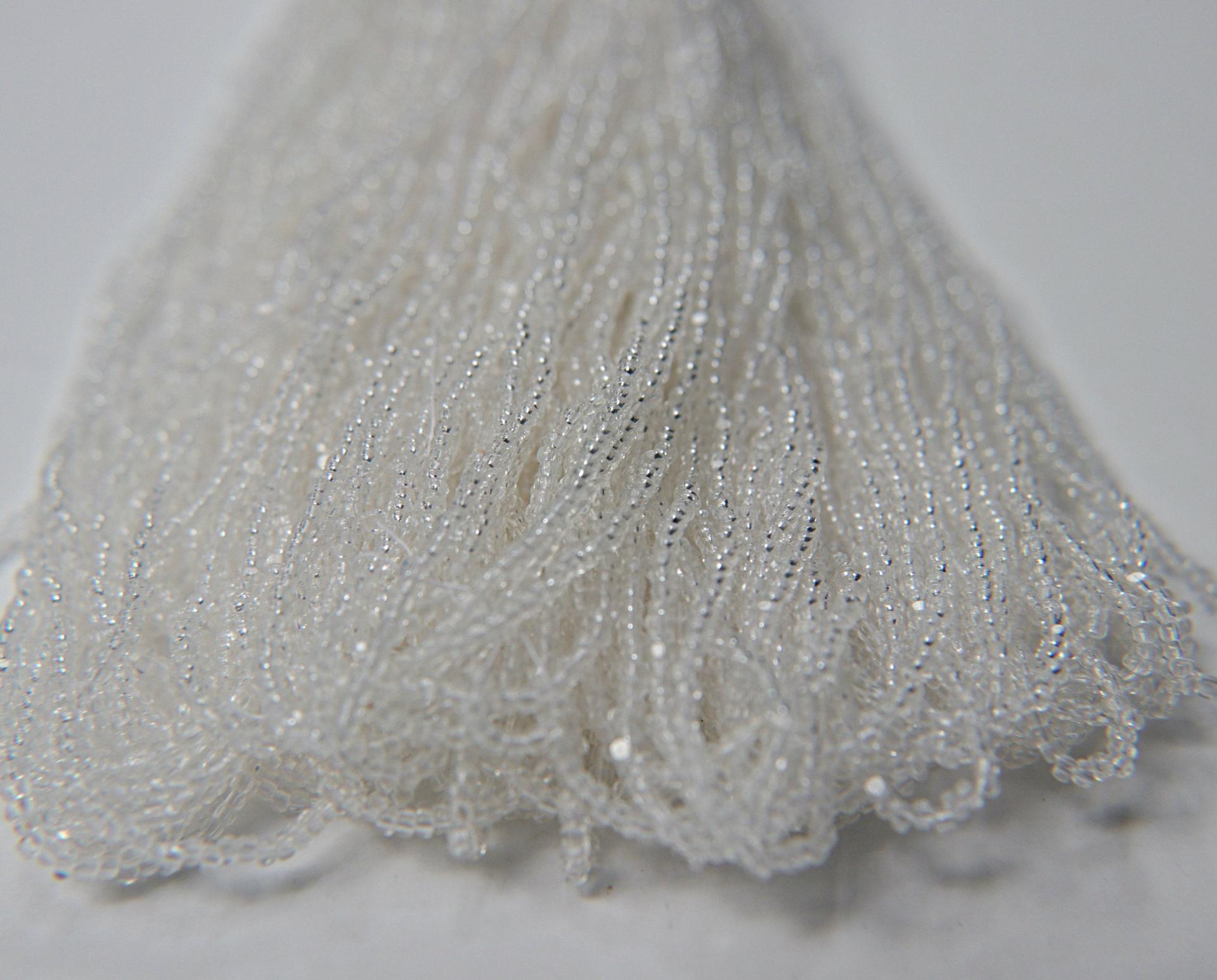 8/0 Charlotte Cut Beads Crystal Transparent 10/20/50/250/500 Grams glass beads, jewelry supply, vintage findings, craft supply, rare beads