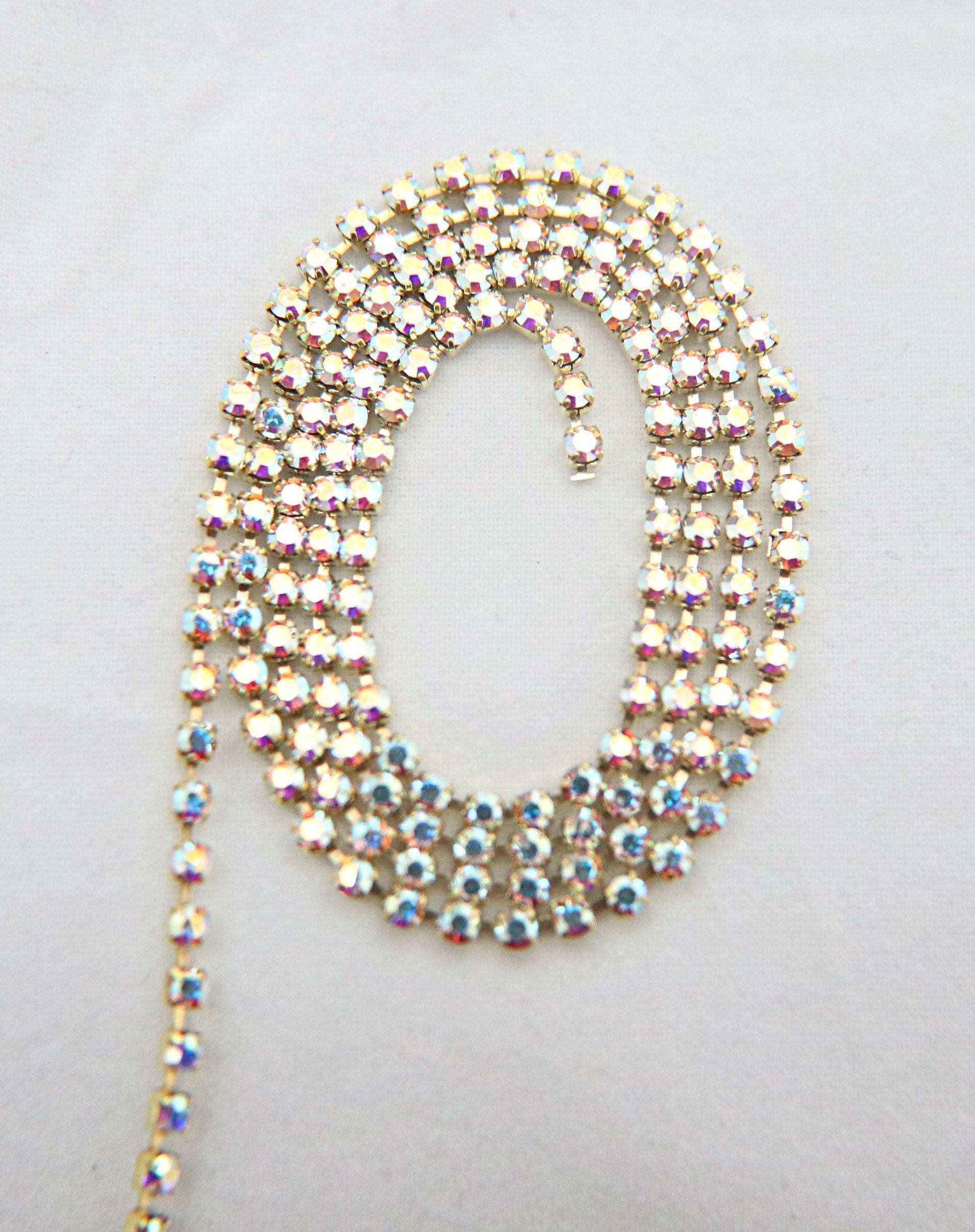 18pp Swarovski Crystal AB (2.5mm) 0.5/1/2/5 Meters Brass Settings Wedding Bridal Supplies|Jewelry Making|Decoration, strass chains, laces