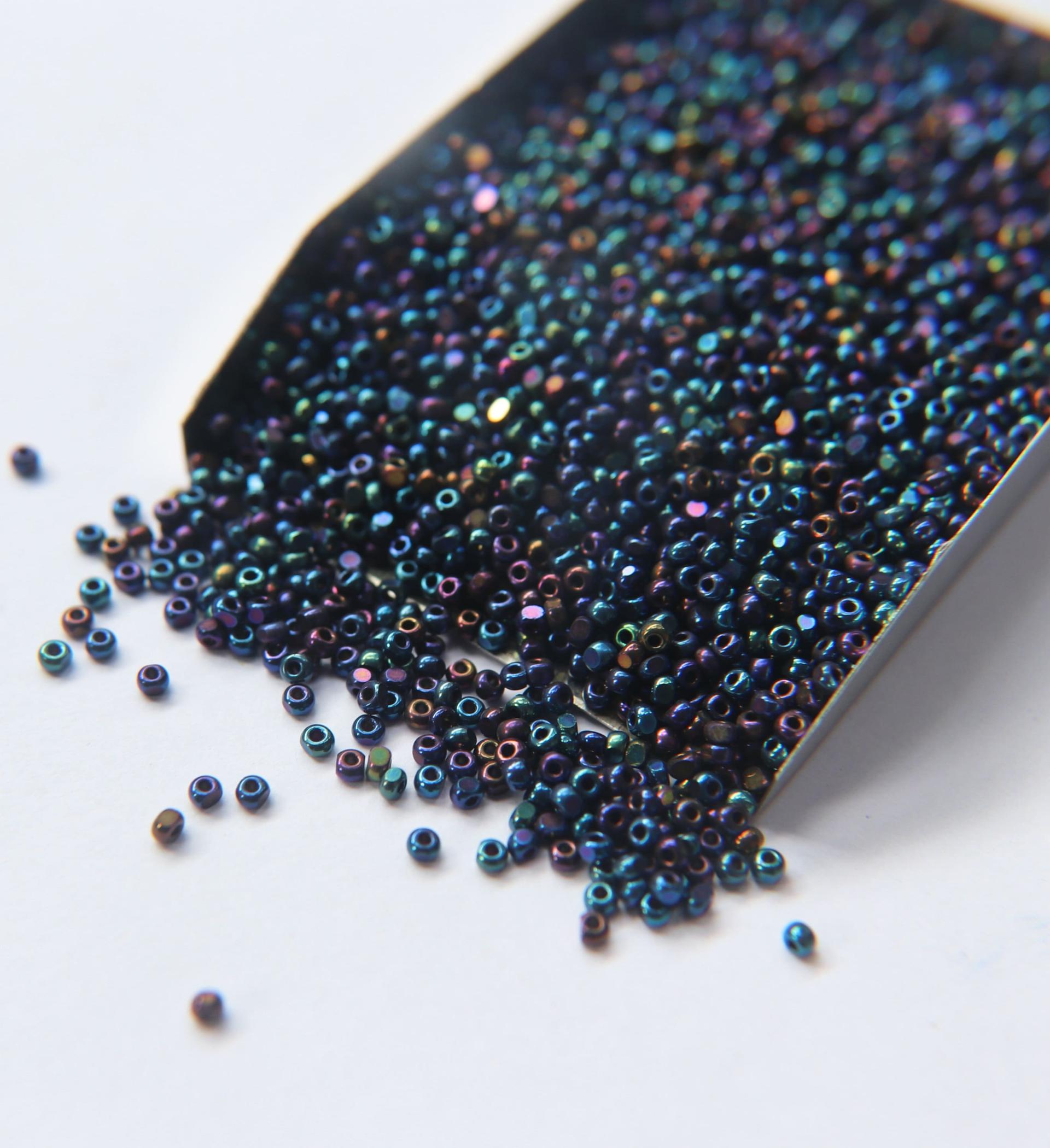 13/0 Charlotte Cut Beads Metallic IRIS 5/10/20/50/250/500 Grams native supplies, jewelry making, embroidery materials, vintage beads,