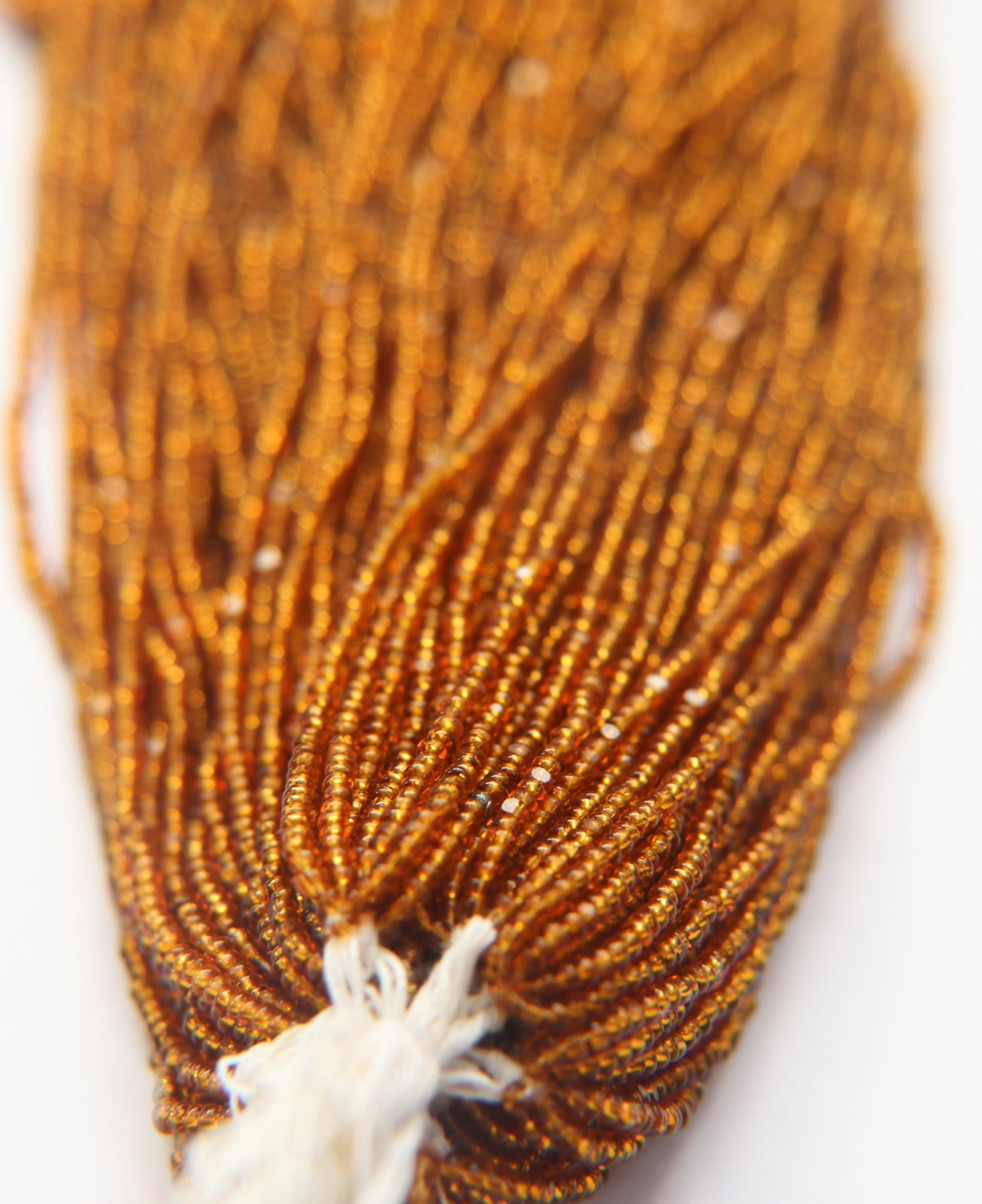 13/0 Charlotte Cut Beads Topaz Transparent 5/10/20/50/250/500 craft supplies, jewelry making, embroidery materials, vintage beads, rare